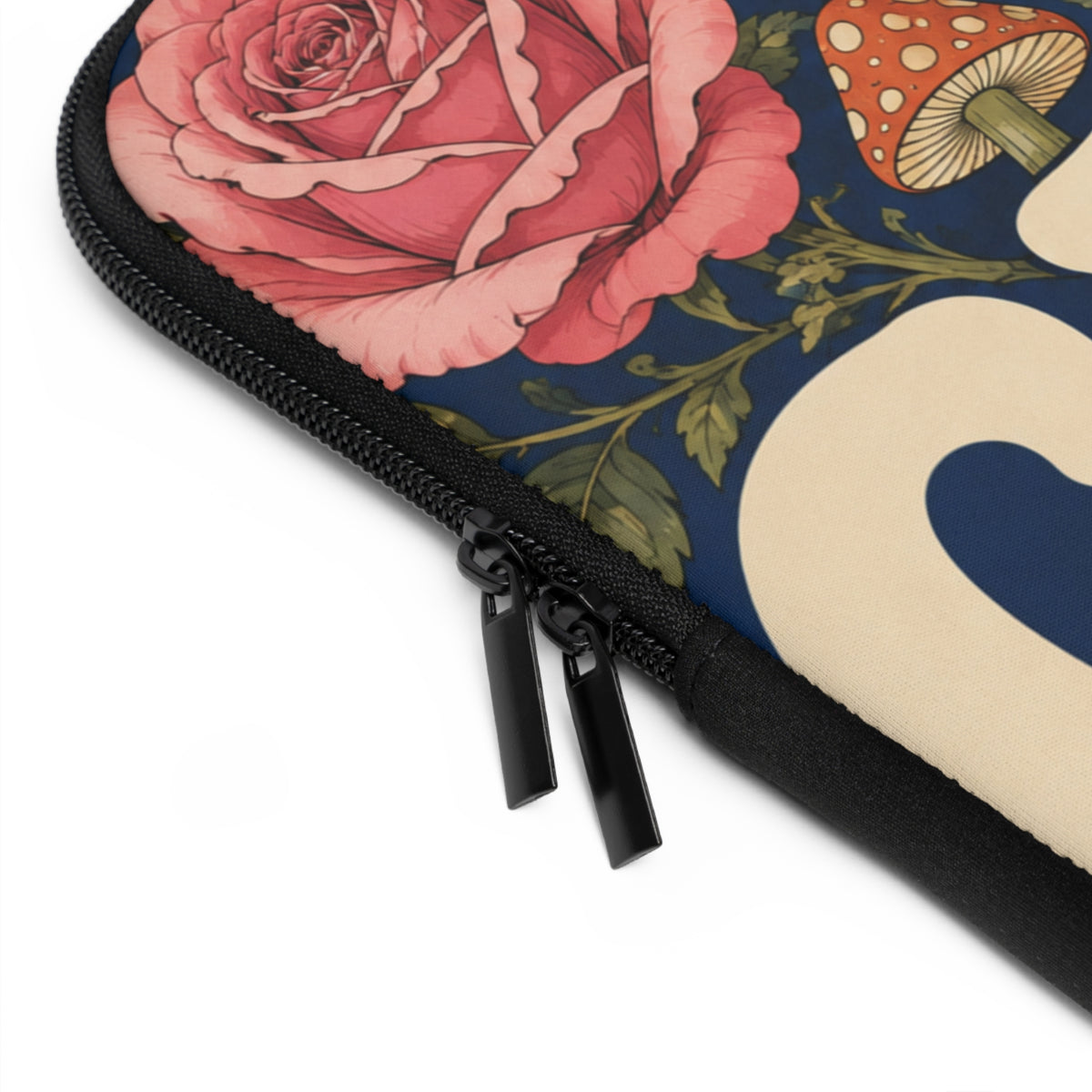 GROW Book Club Floral Bookish Laptop Sleeve — Books & Blossoms Protective Case