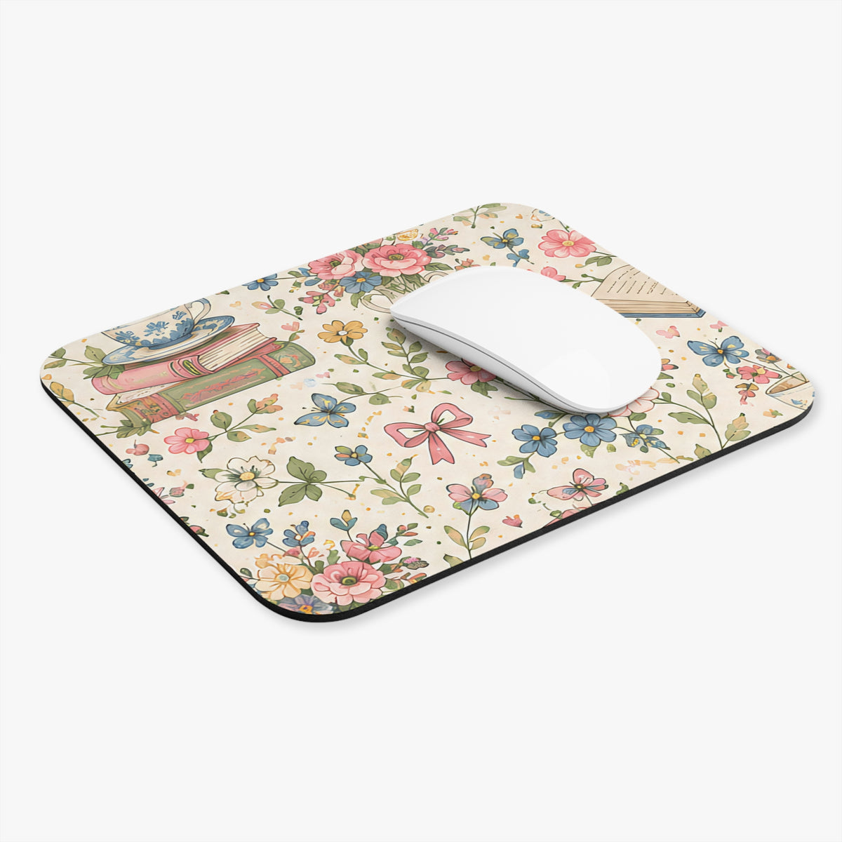 Bookish Blooms Mouse Pad