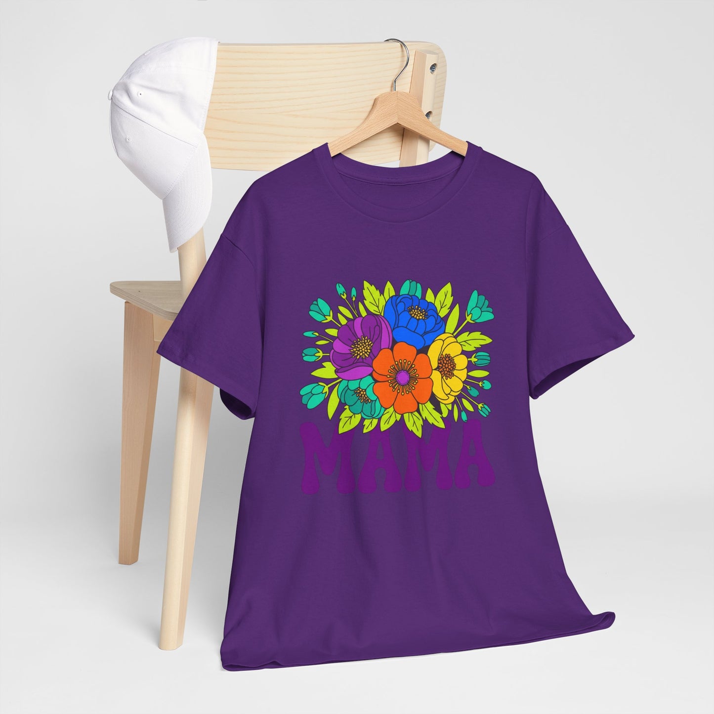 Mama Floral T-Shirt Feminine Floral Mother Tee for Mom Gifts