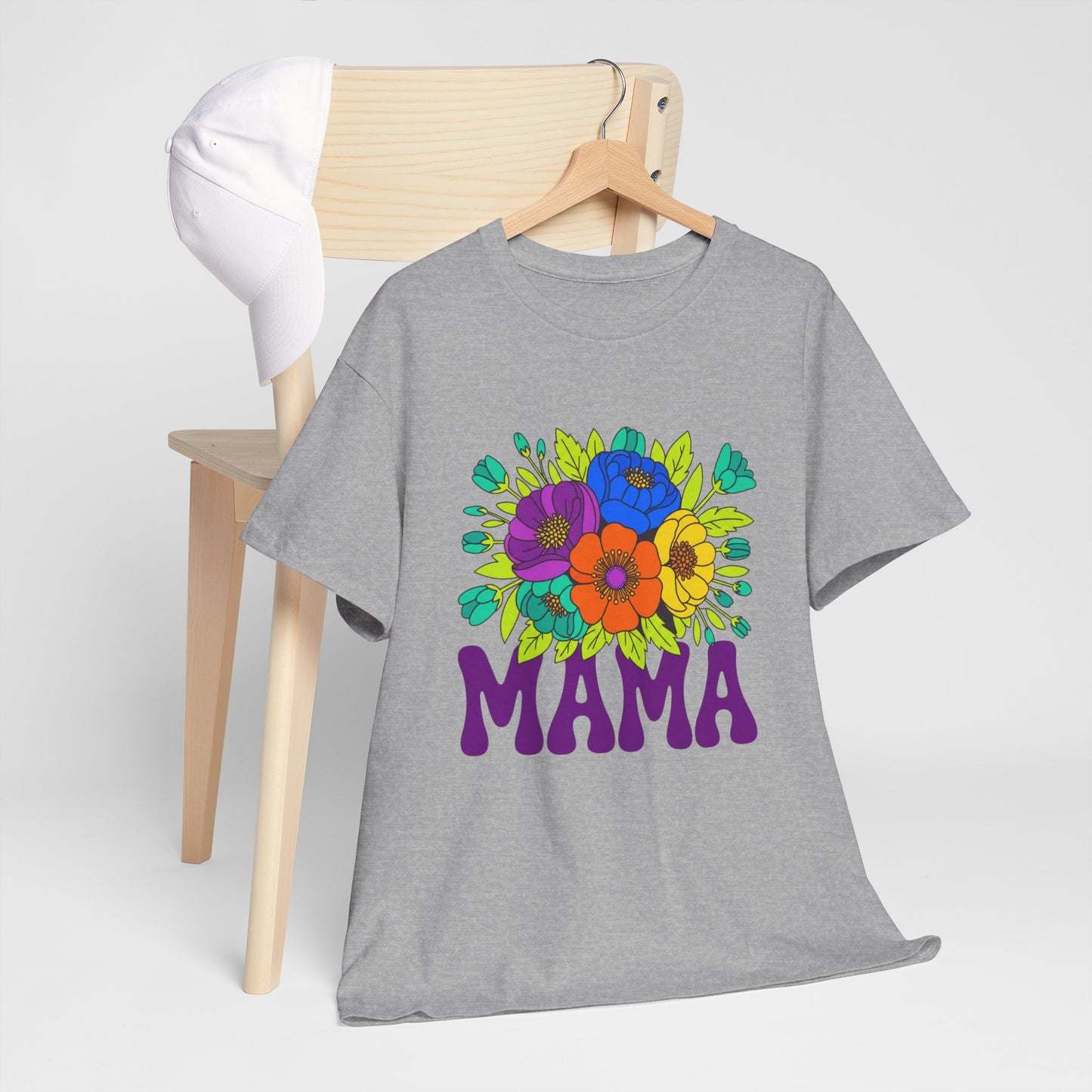 Mama Floral T-Shirt Feminine Floral Mother Tee for Mom Gifts