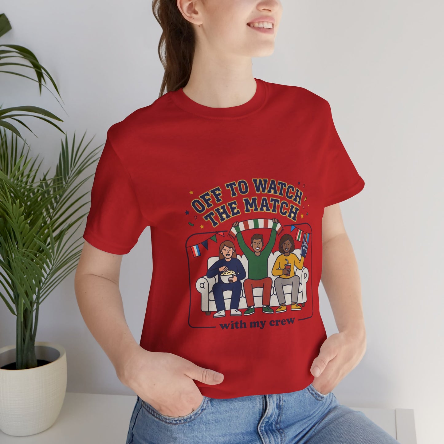 Off to Watch the Match T-Shirt | soccer watch party, match-day outfit