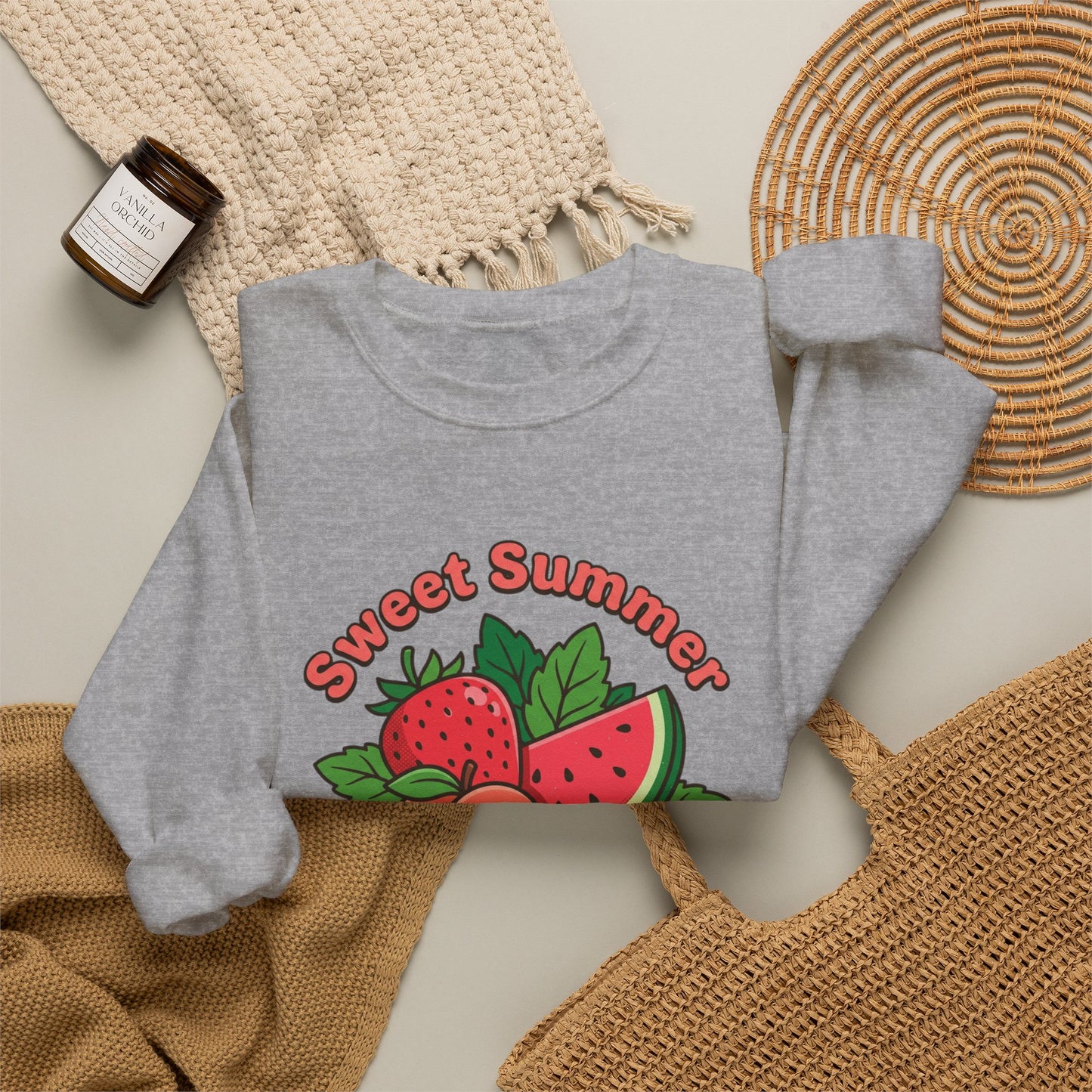 Sweet Summer Freshly Picked Unisex Heavy Blend™ Crewneck Sweatshirt