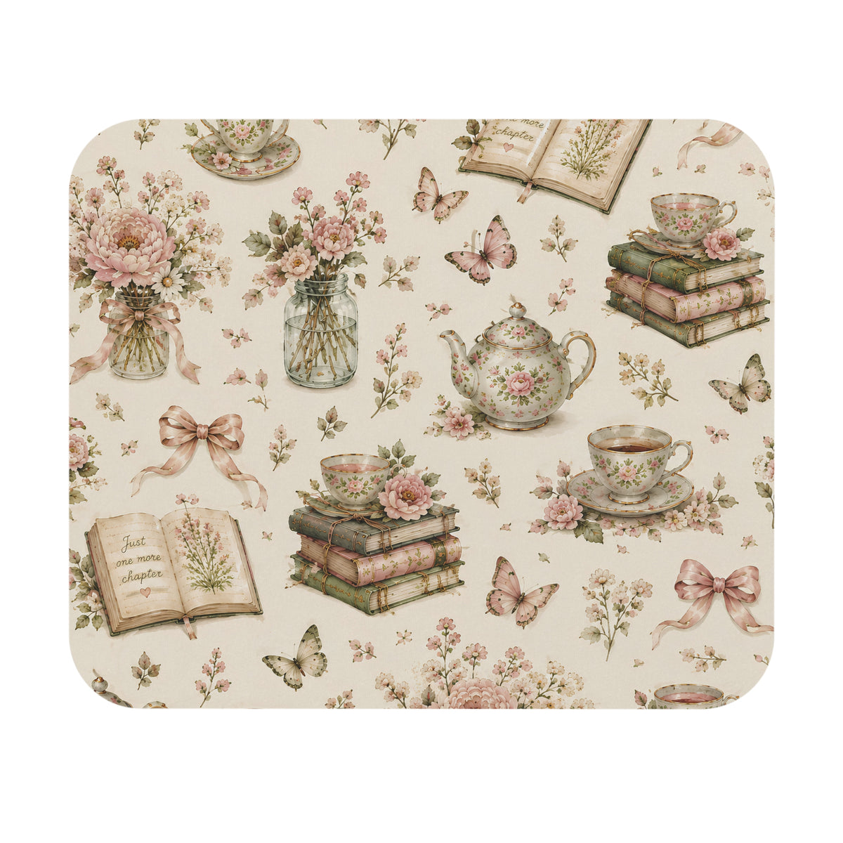 Tea & Pages Mouse Pad