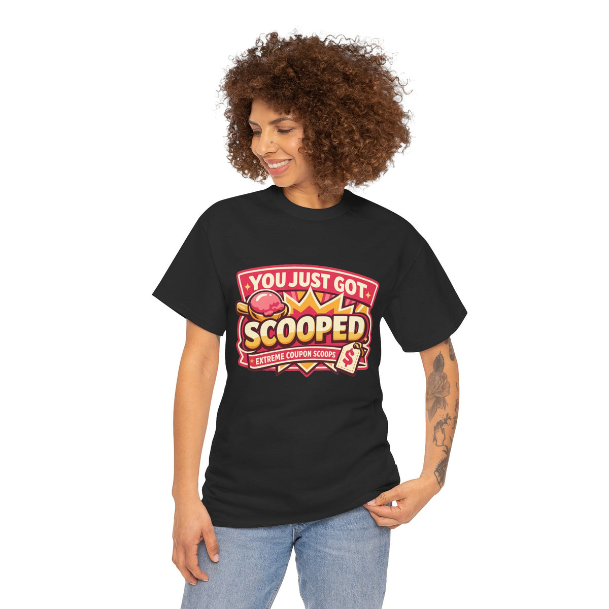 You Just Got Scooped graphic Tee | Ice Cream Scoop Logo
