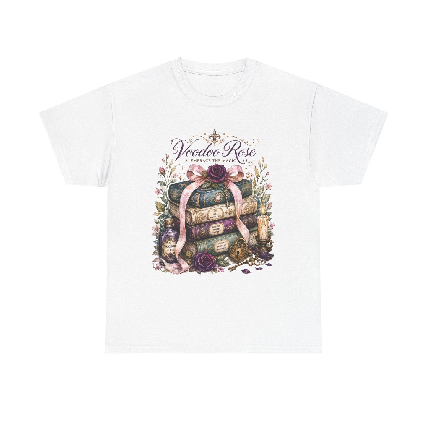 Voodoo Rose Louisiana Stacked Books Tee