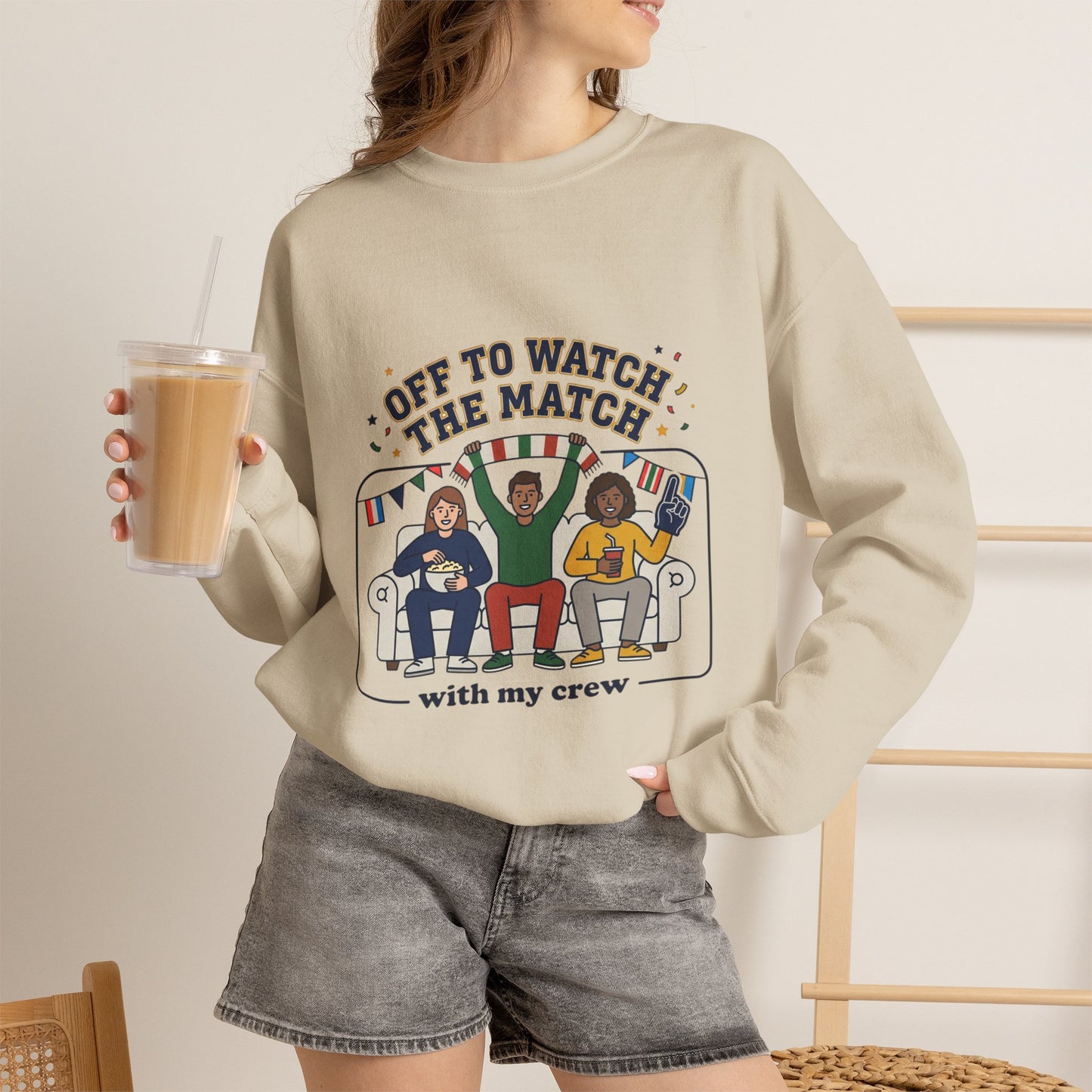 Off to Watch the Match Sweatshirt | soccer watch party, match-day outfit