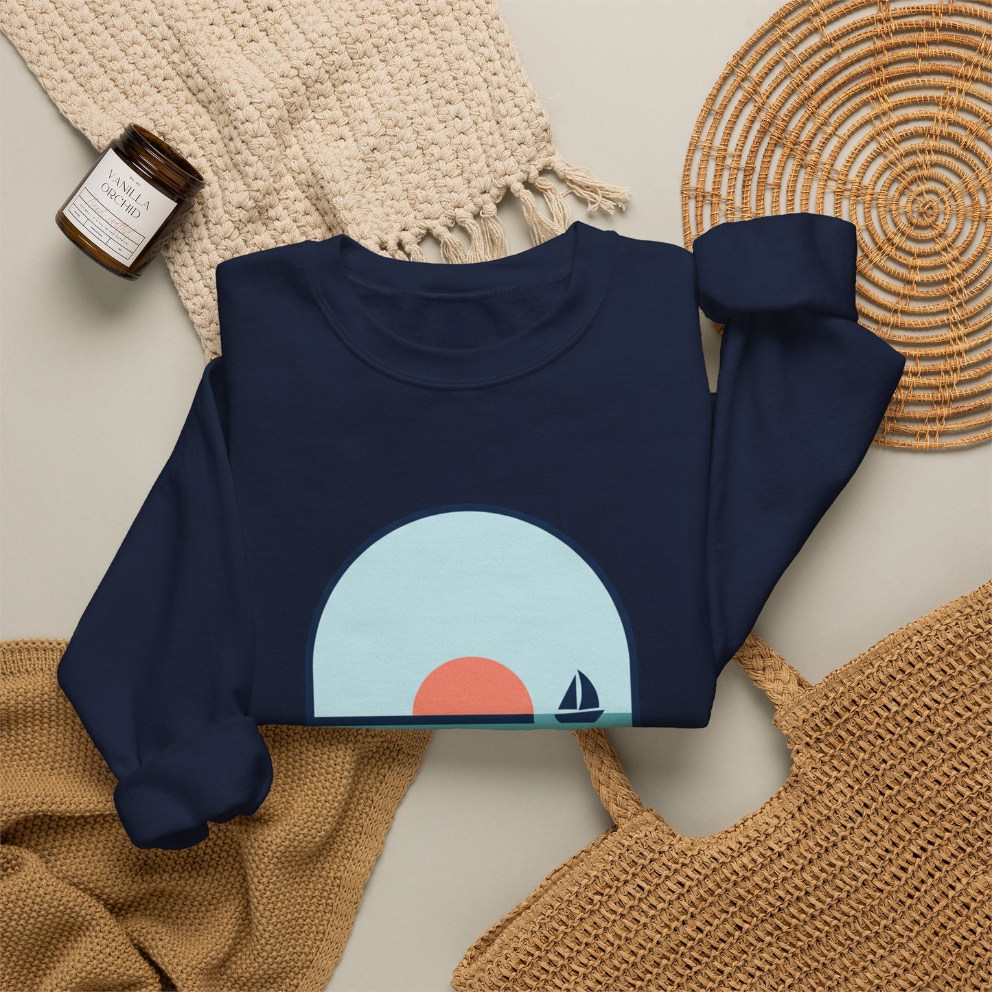 Mentally at the Sea Heavy Blend™ Crewneck Sweatshirt