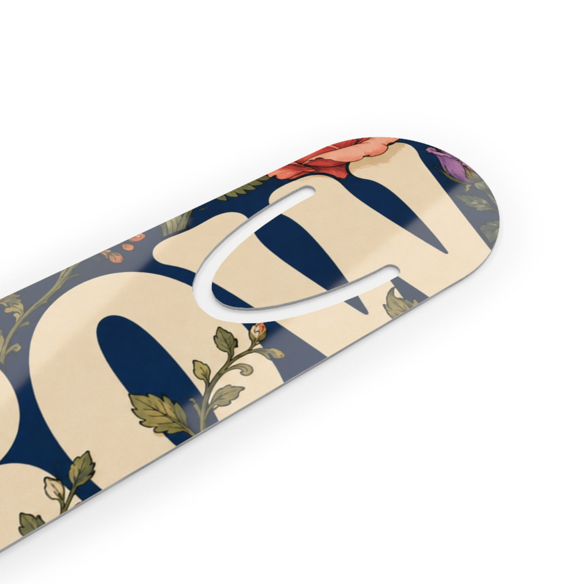GROW Book Club Floral Tea Party Bookmark — Vintage Teacup & Blossom Metal Bookmark