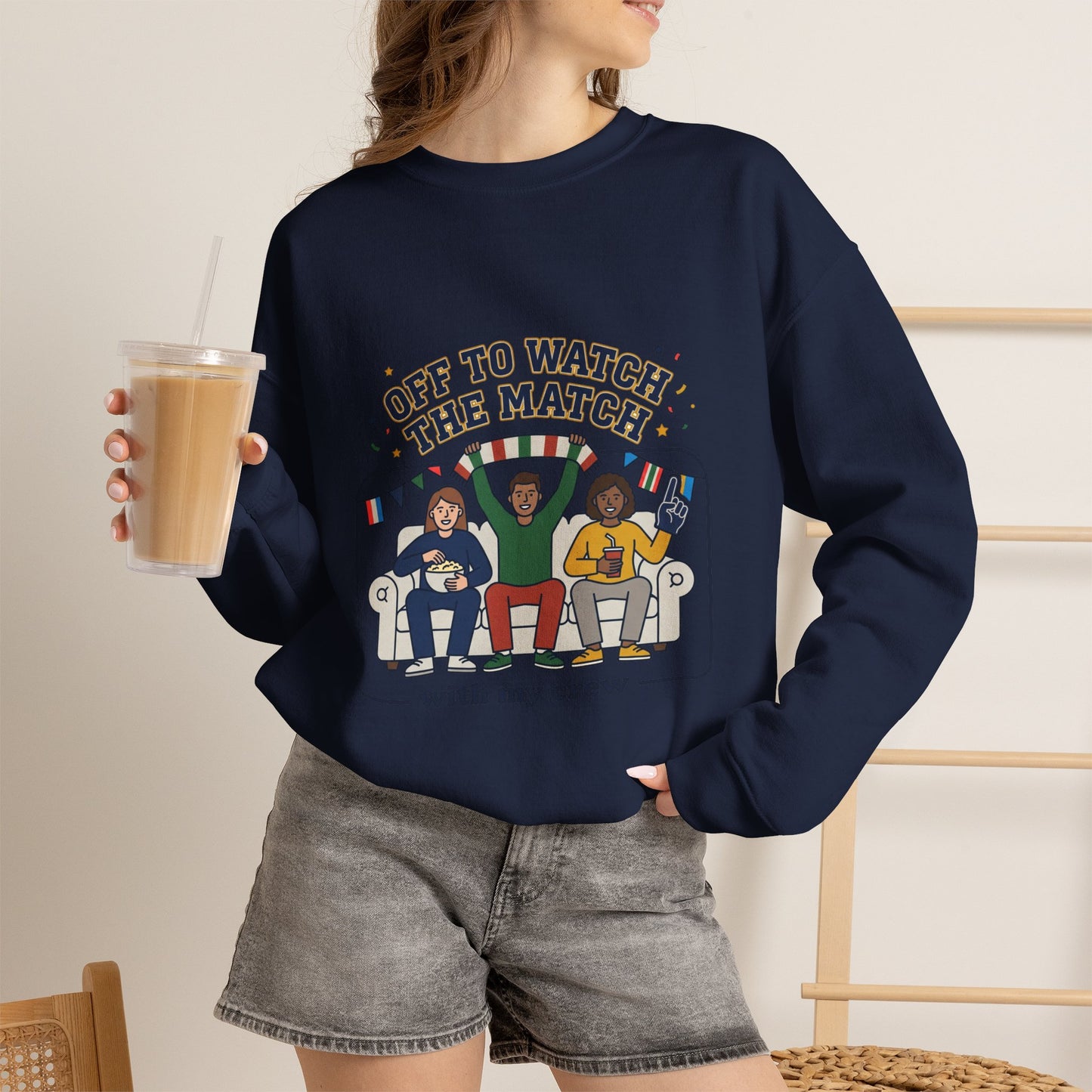 Off to Watch the Match Sweatshirt | soccer watch party, match-day outfit