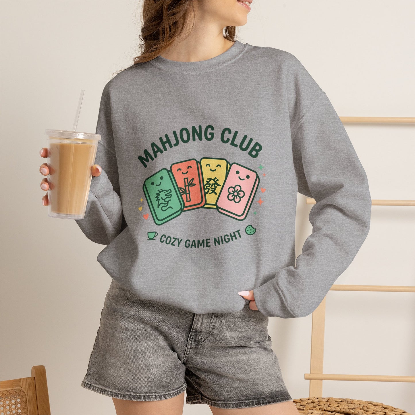 Mahjong Club Heavy Blend™ Crewneck Sweatshirt