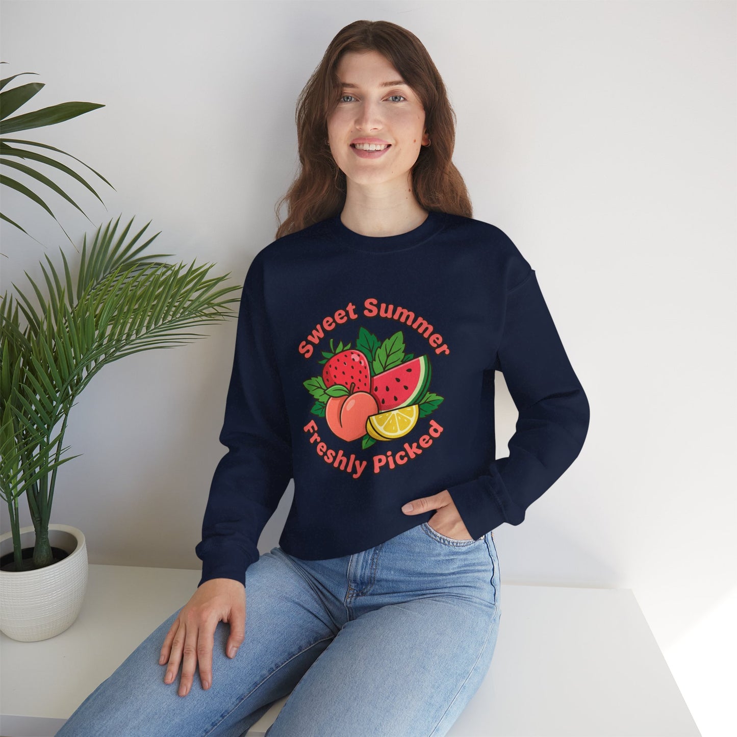 Sweet Summer Freshly Picked Unisex Heavy Blend™ Crewneck Sweatshirt