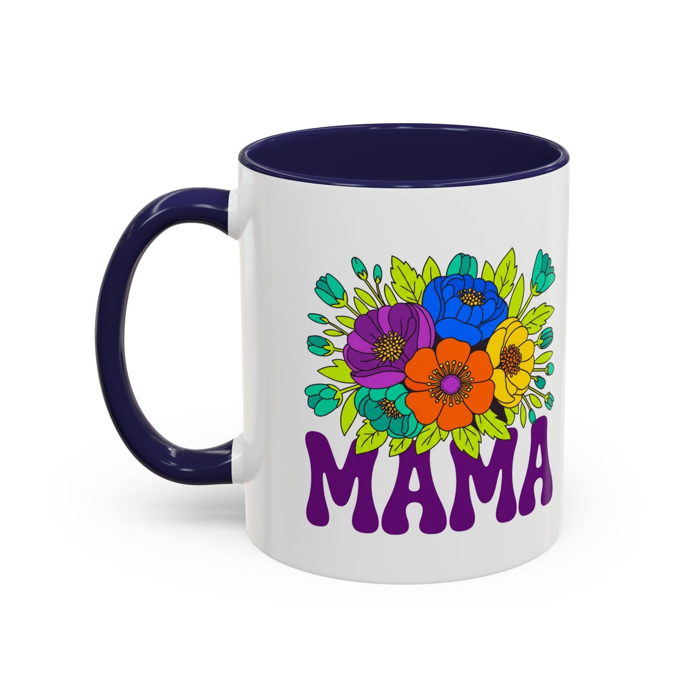 Mama Floral Coffee Mug Accent 11/15oz