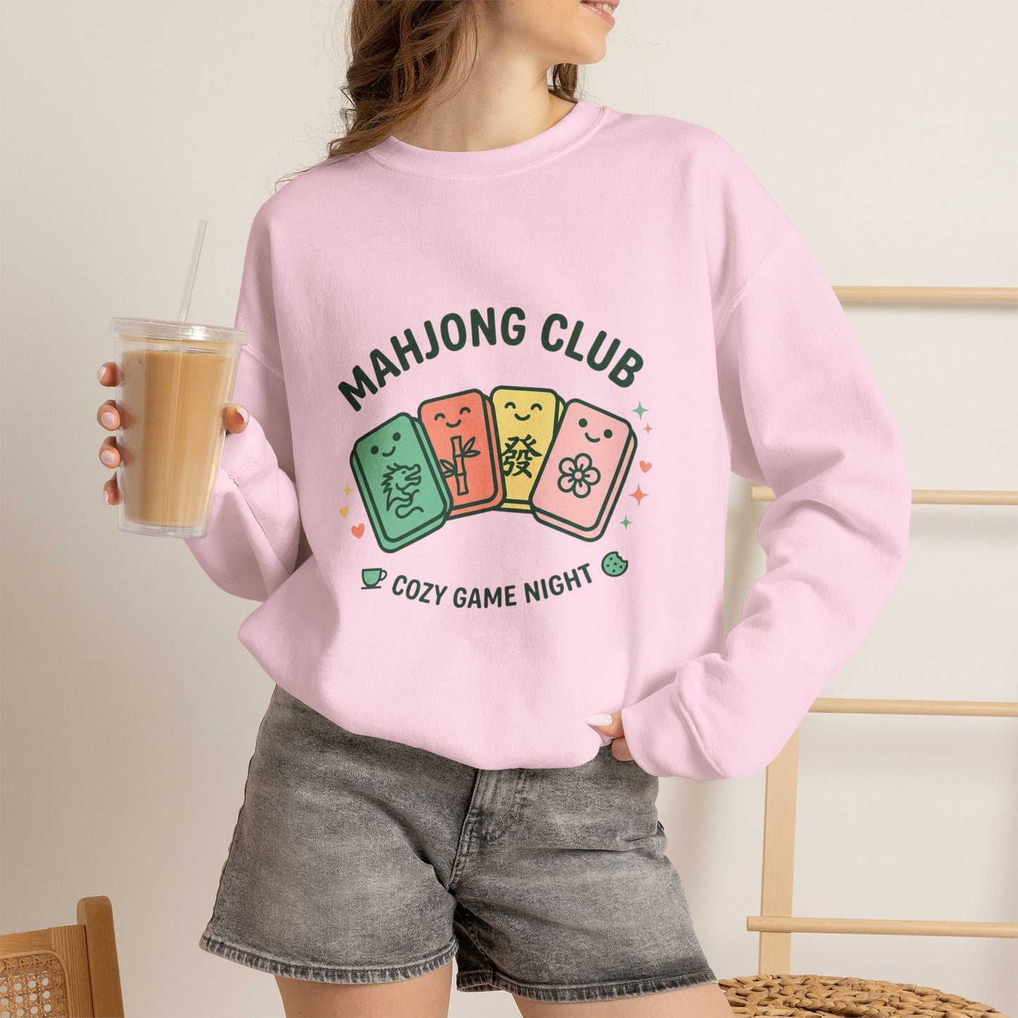 Mahjong Club Heavy Blend™ Crewneck Sweatshirt