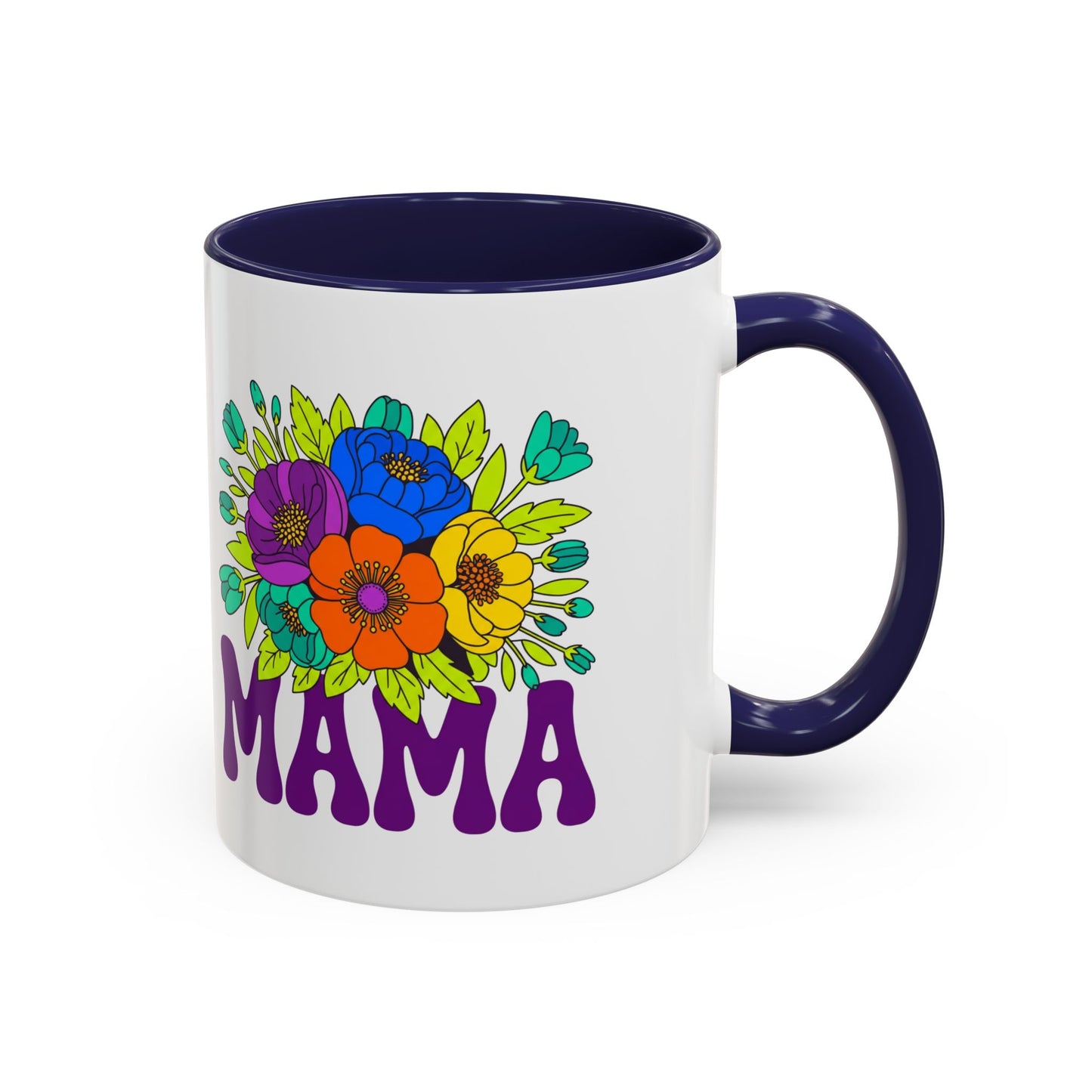 Mama Floral Coffee Mug Accent 11/15oz