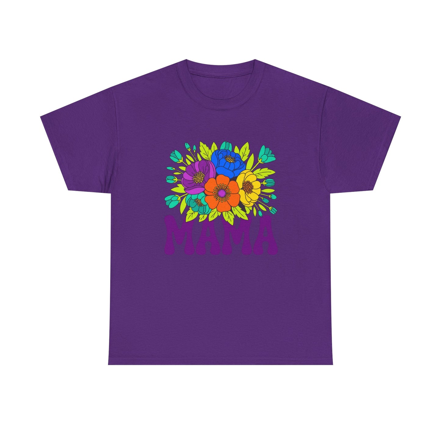 Mama Floral T-Shirt Feminine Floral Mother Tee for Mom Gifts