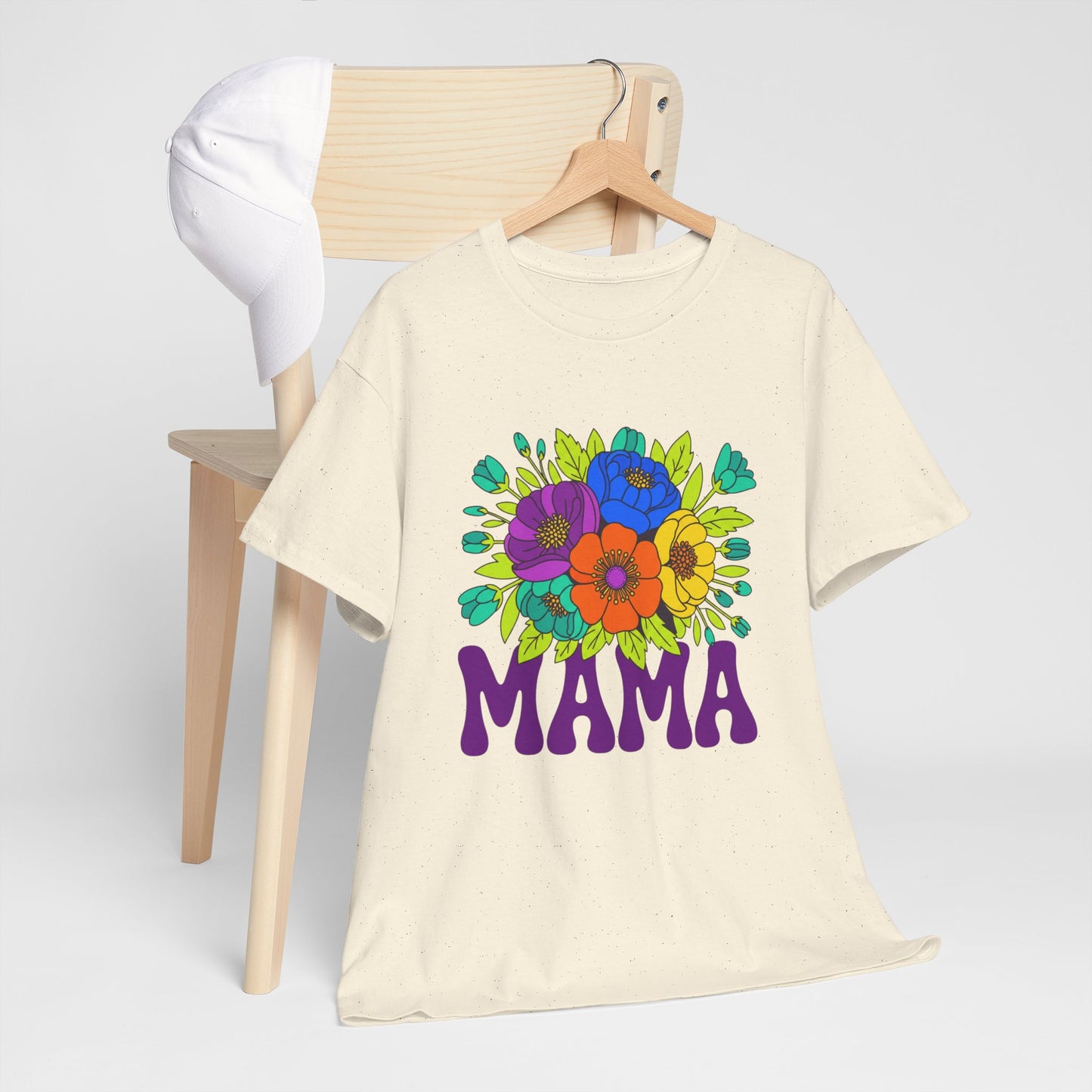 Mama Floral T-Shirt Feminine Floral Mother Tee for Mom Gifts