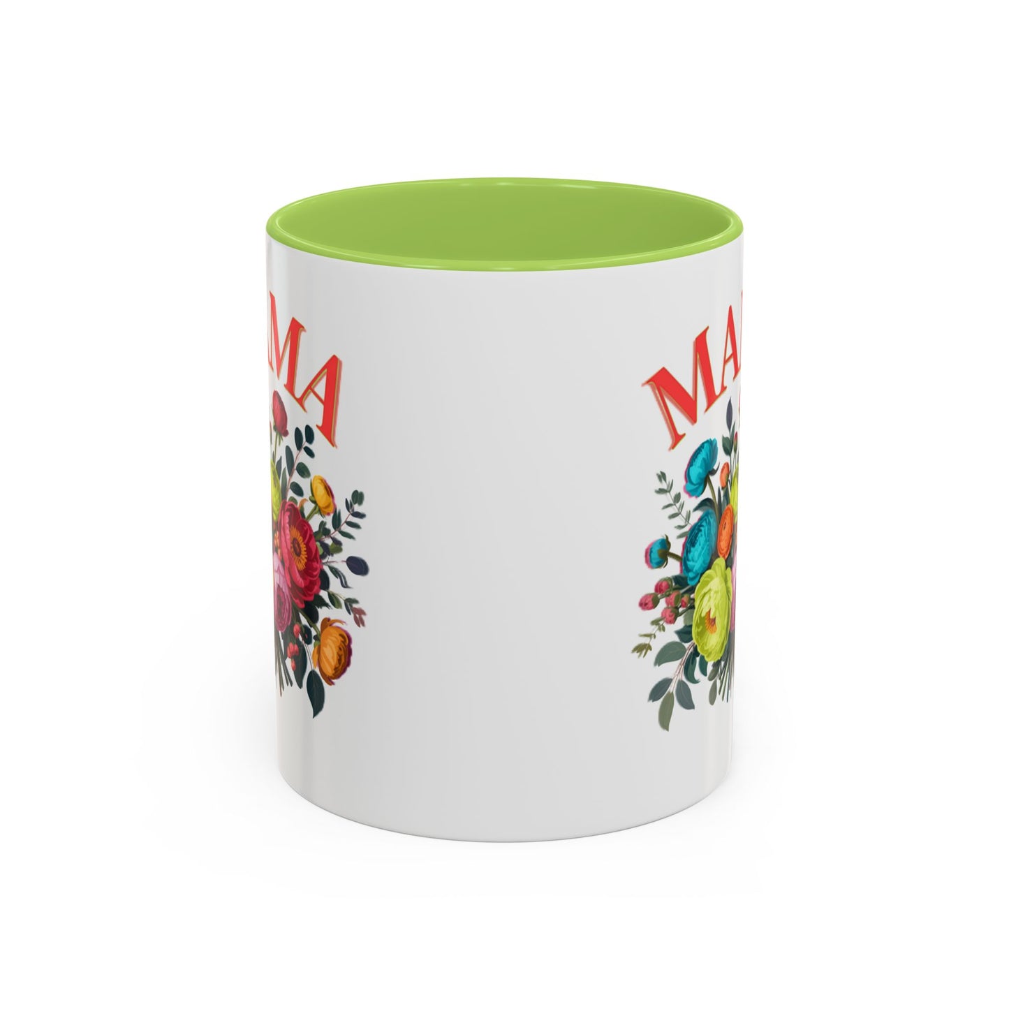 Mama Floral Coffee Mug – Mother's Day Bouquet Accent Mug (11/15oz)