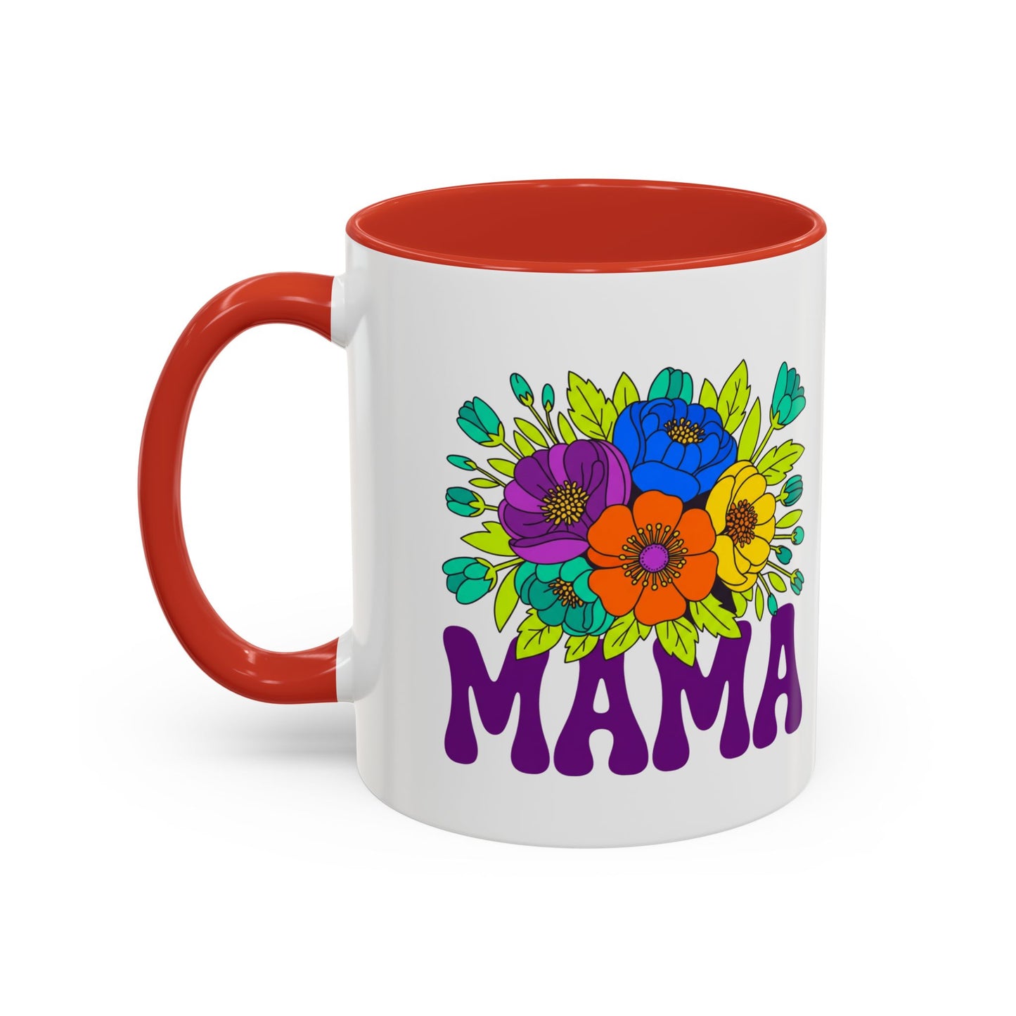 Mama Floral Coffee Mug Accent 11/15oz