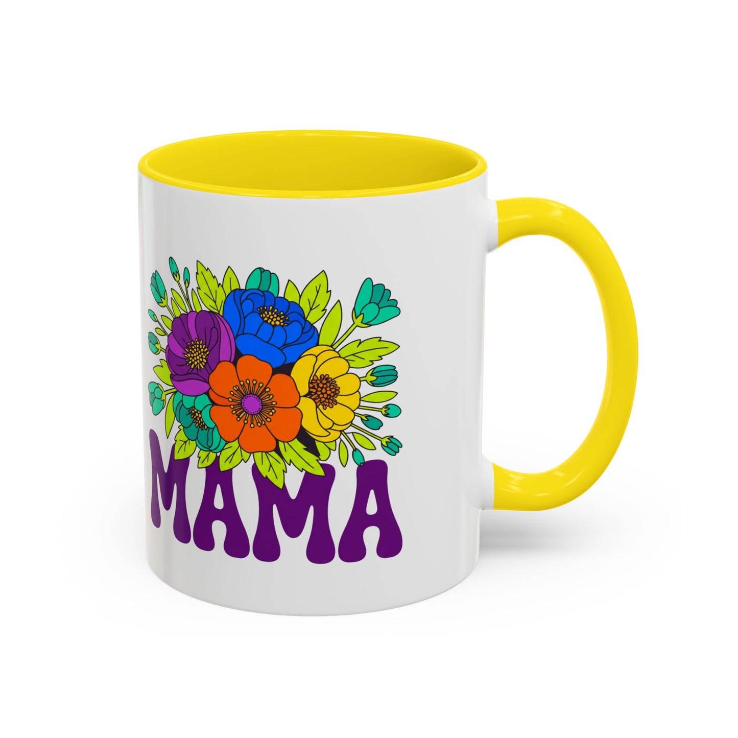 Mama Floral Coffee Mug Accent 11/15oz