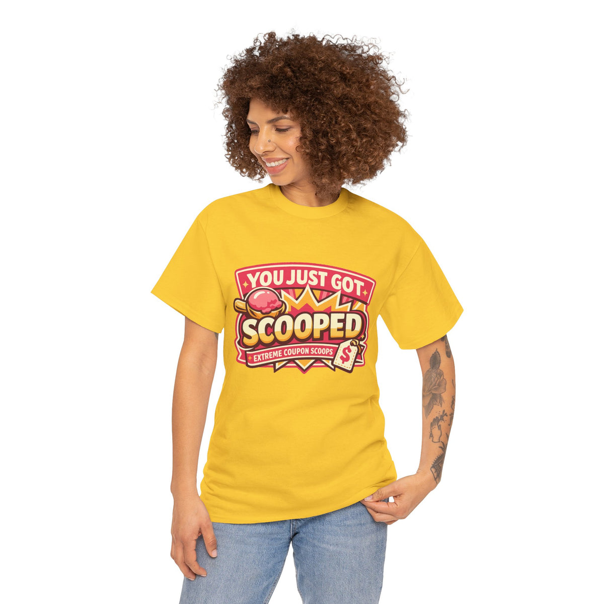 You Just Got Scooped graphic Tee | Ice Cream Scoop Logo