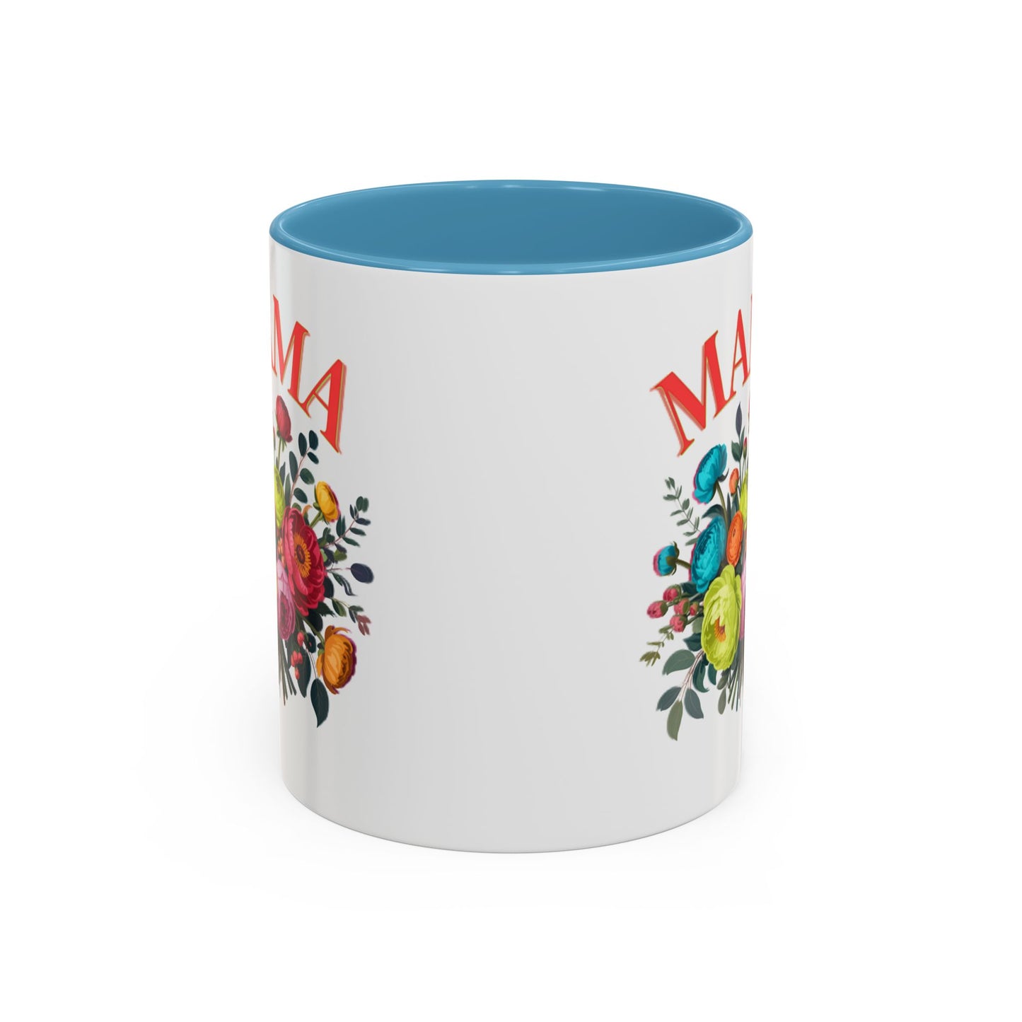 Mama Floral Coffee Mug – Mother's Day Bouquet Accent Mug (11/15oz)