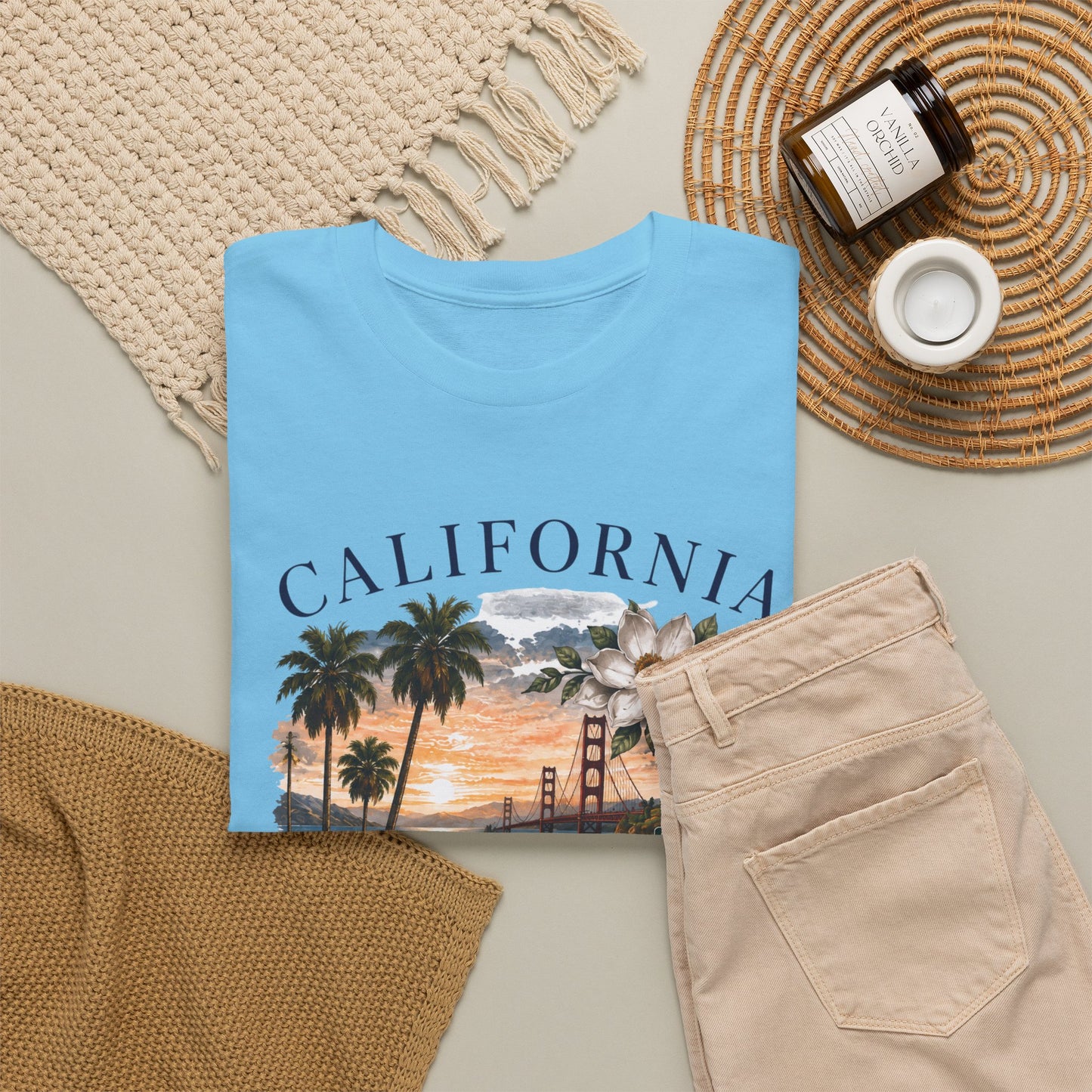 California Vintage Surf T-Shirt — Coastal Sunset Beach Tee