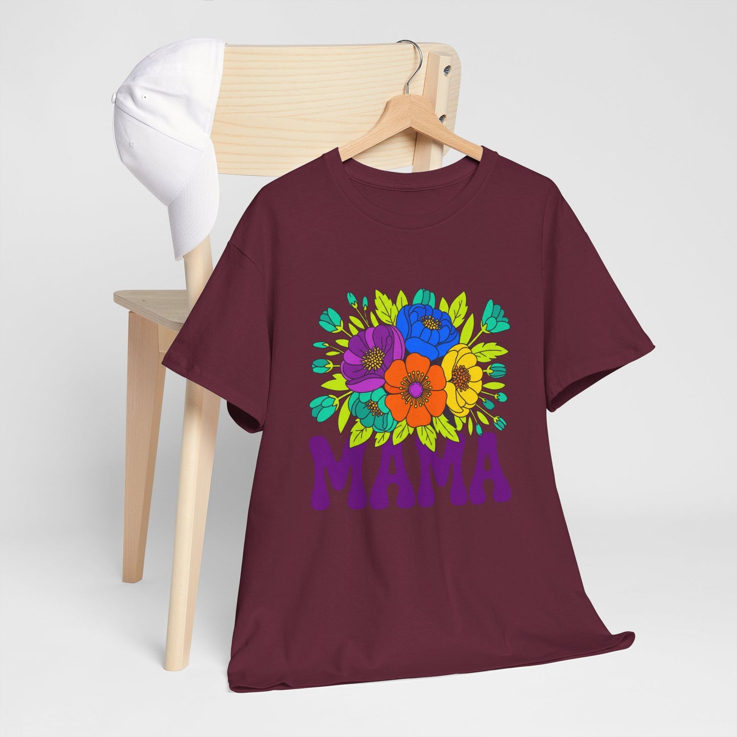 Mama Floral T-Shirt Feminine Floral Mother Tee for Mom Gifts