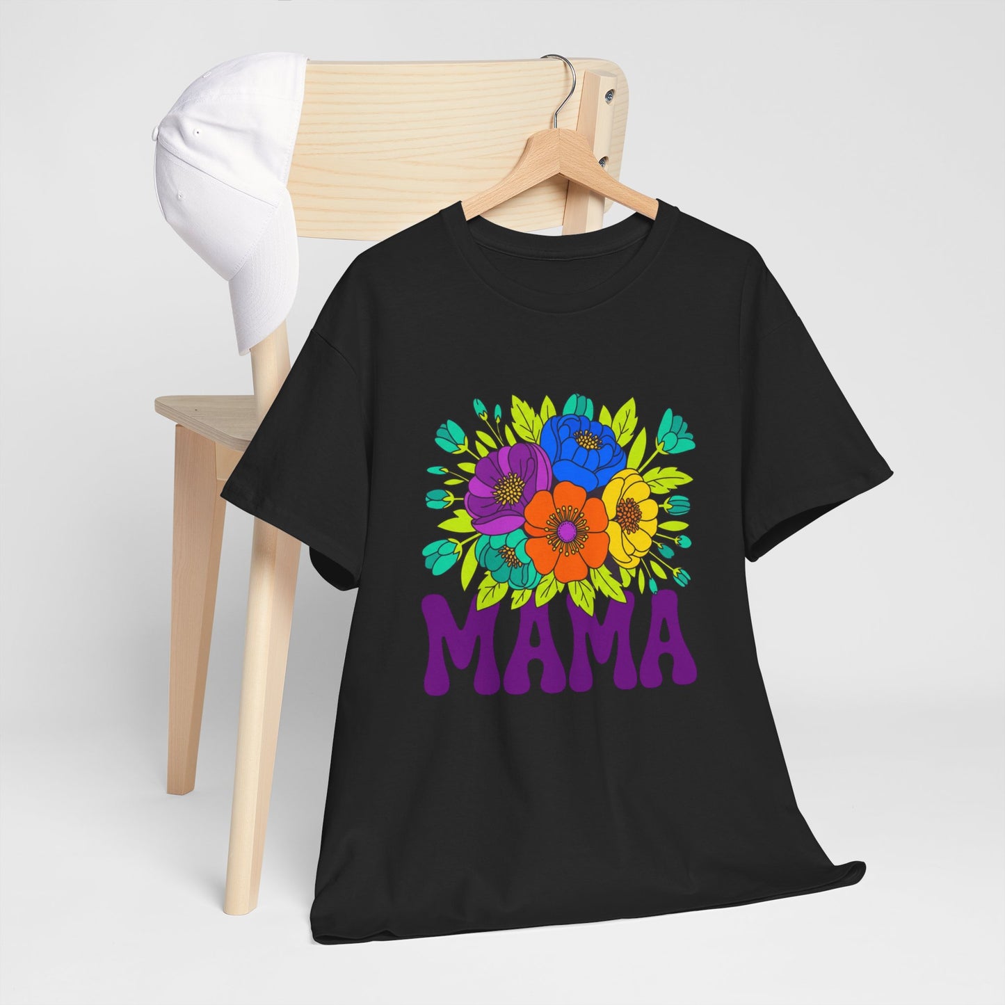 Mama Floral T-Shirt Feminine Floral Mother Tee for Mom Gifts