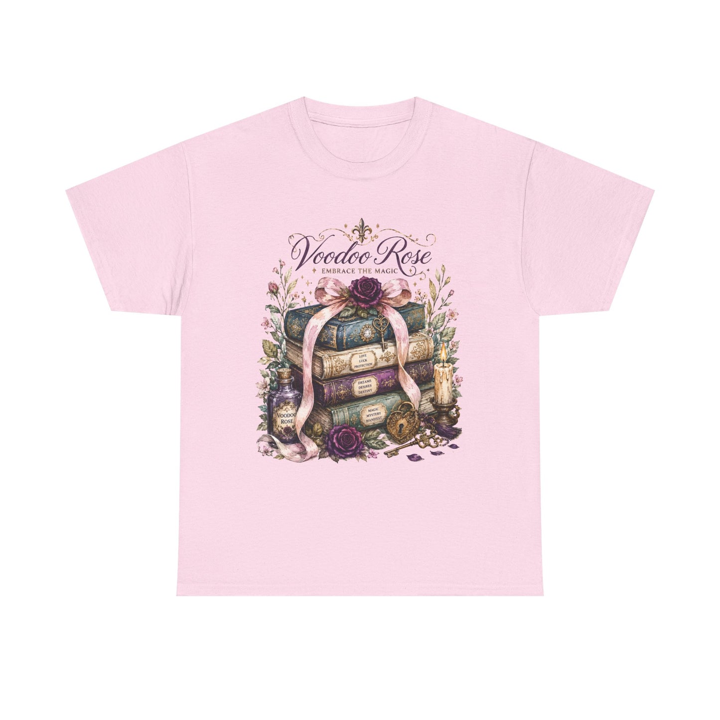 Voodoo Rose Louisiana Stacked Books Tee