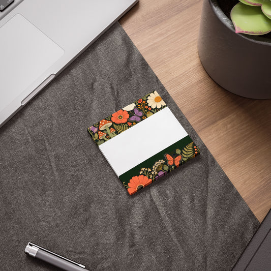 THRIVE Book Club Floral Tea & Books Post-it Note Pads — Vintage Floral Sticky Notes for Book Lovers
