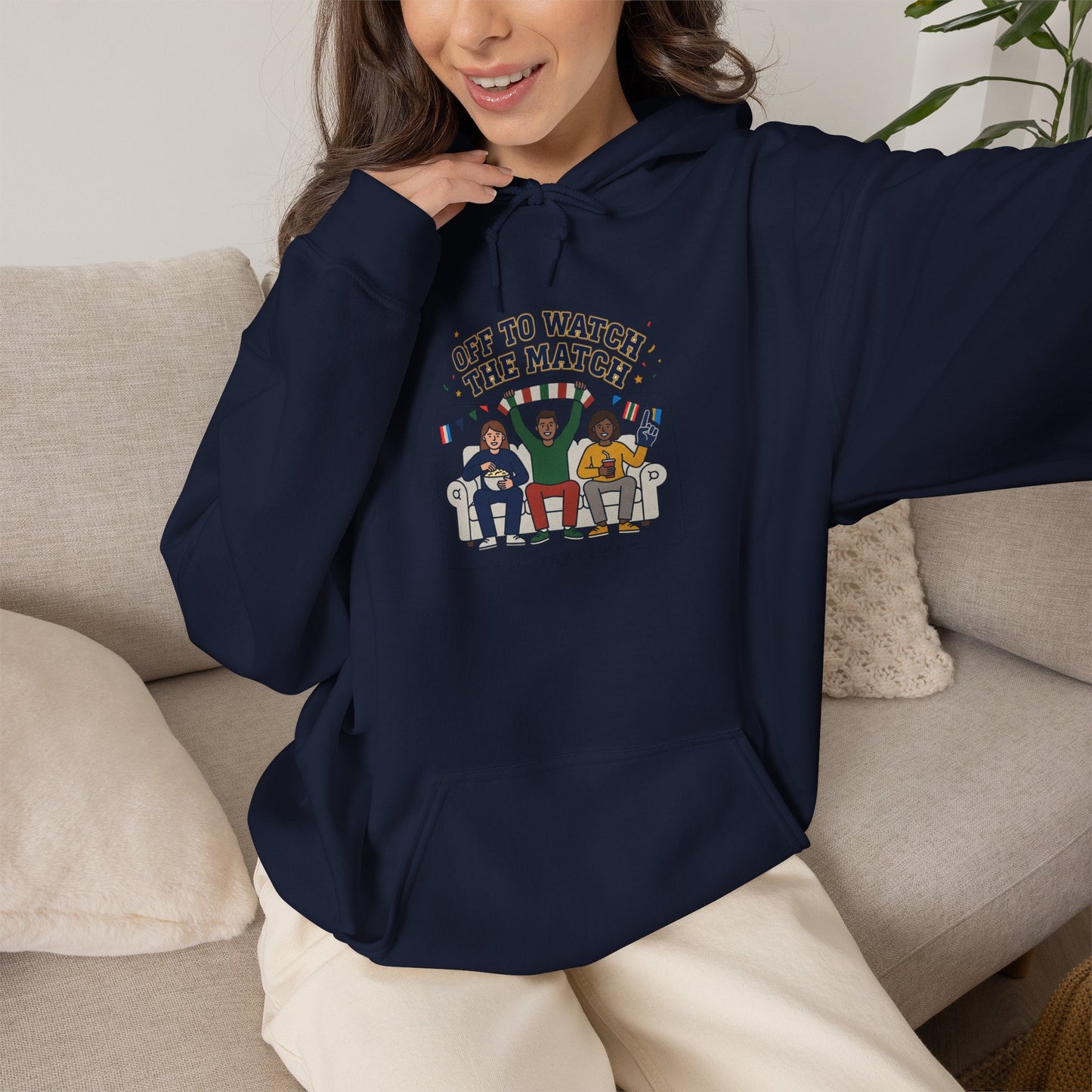 Off To Watch The Match Heavy Blend™ Hooded Sweatshirt