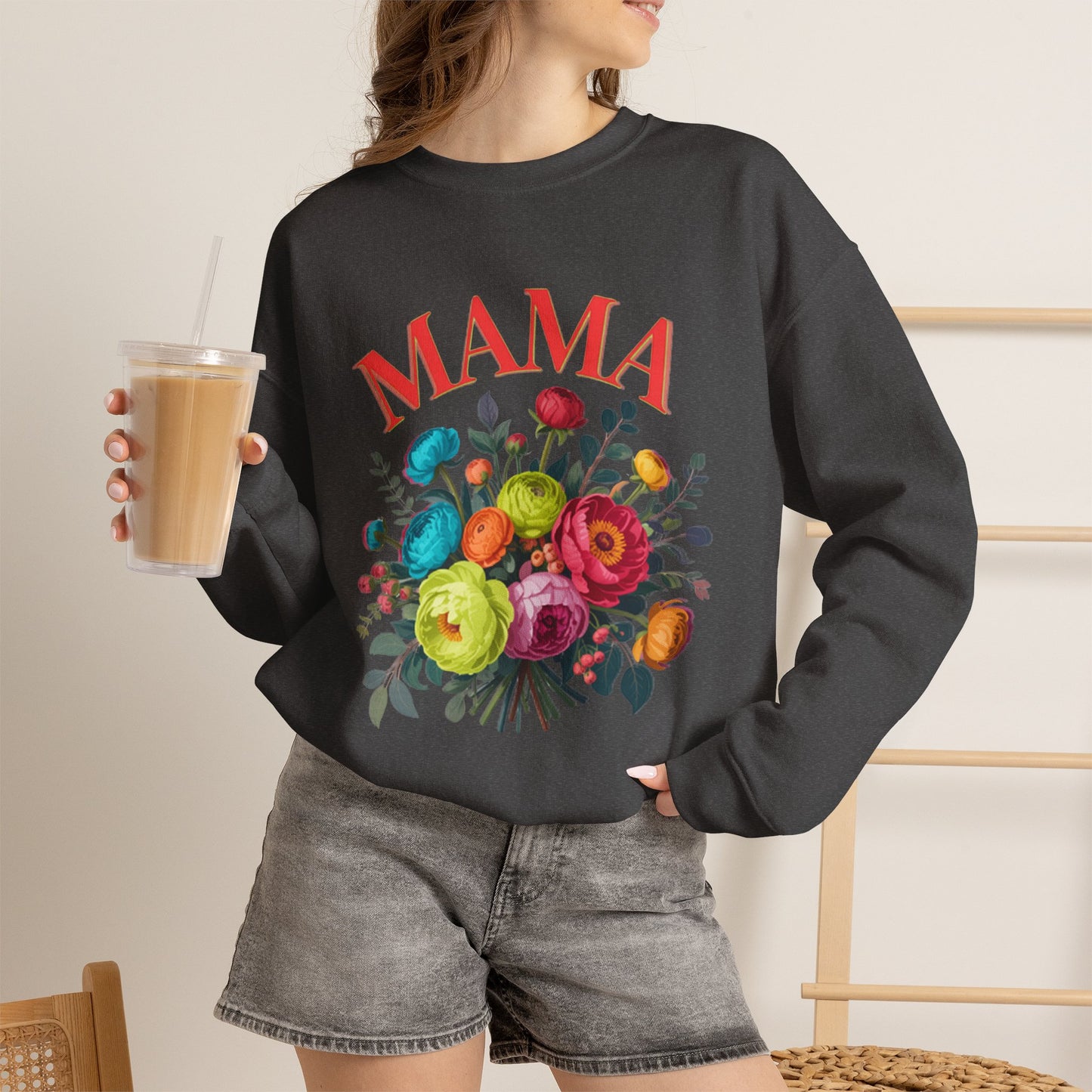Mama Floral Sweatshirt Cozy Mother’s Day Crewneck