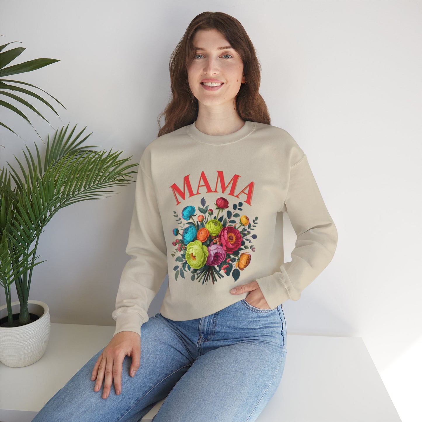 Mama Floral Sweatshirt Cozy Mother’s Day Crewneck