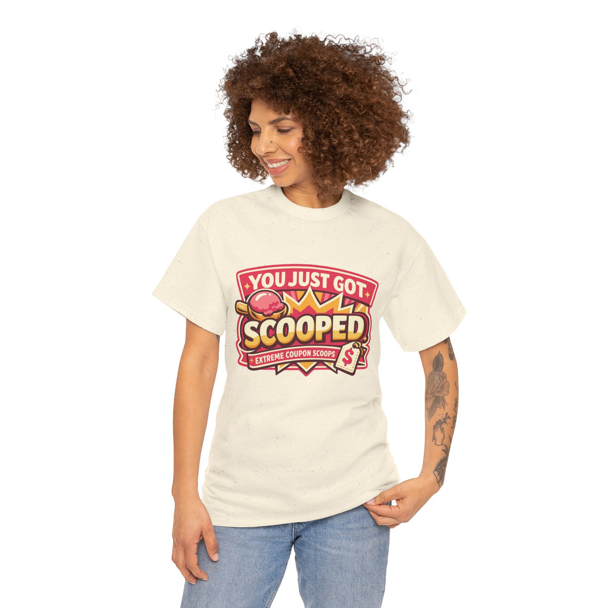 You Just Got Scooped graphic Tee | Ice Cream Scoop Logo