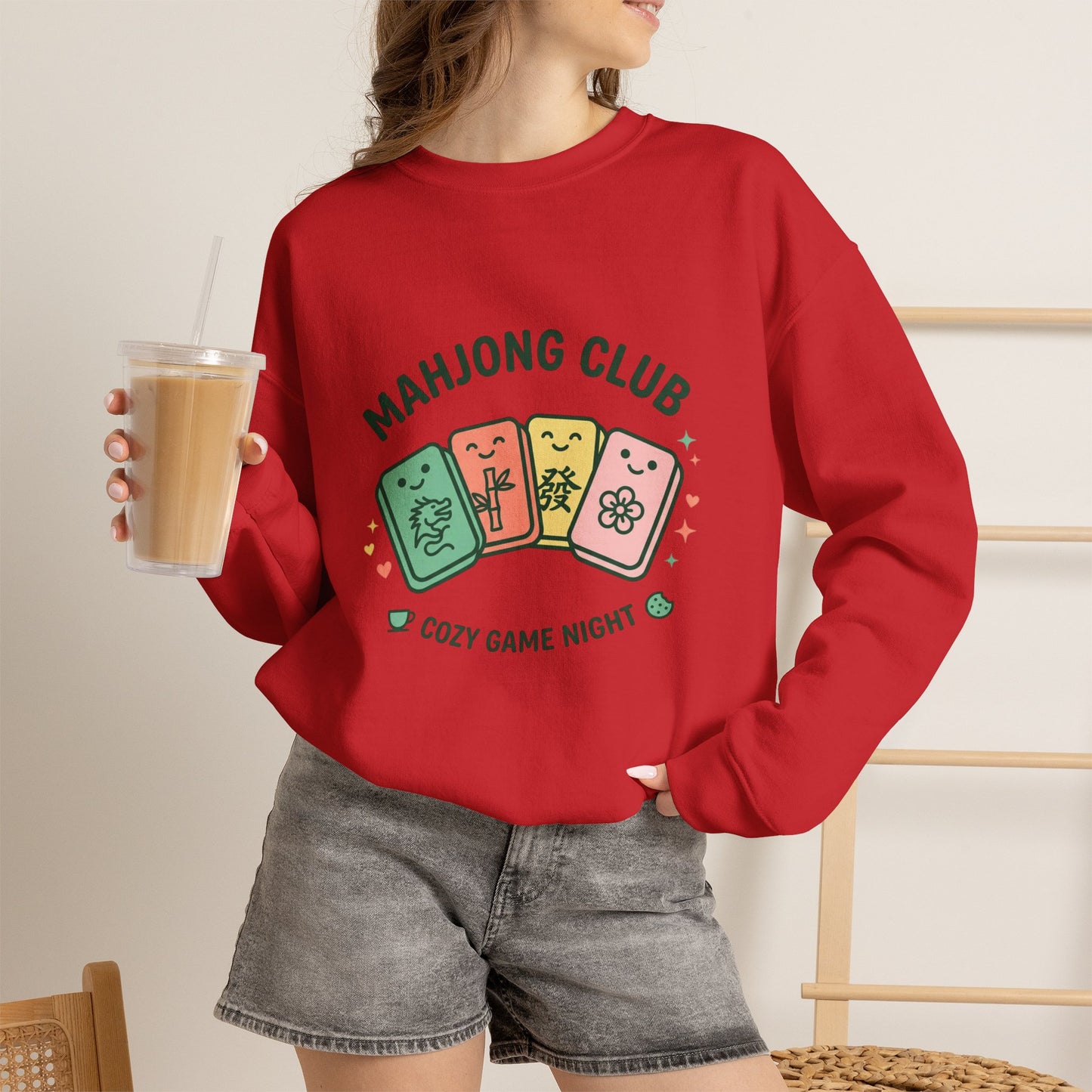 Mahjong Club Heavy Blend™ Crewneck Sweatshirt