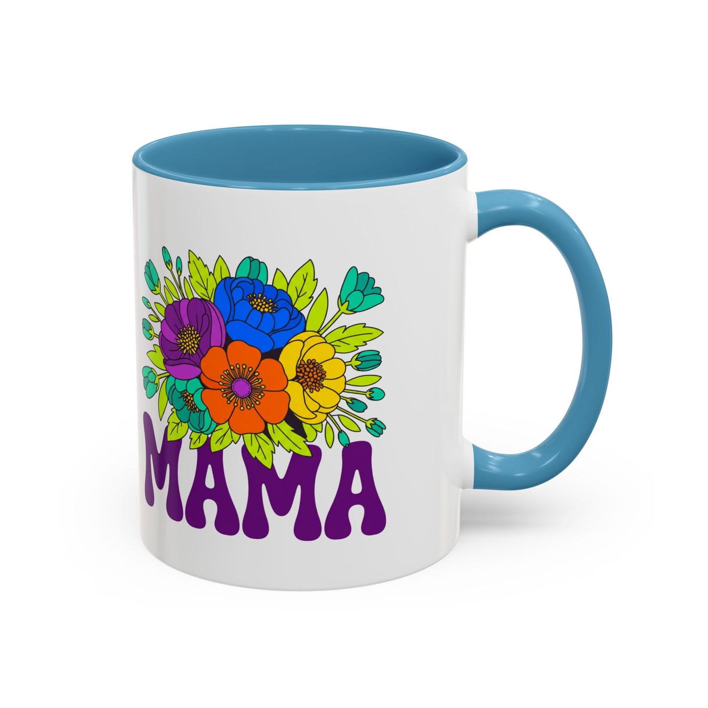 Mama Floral Coffee Mug Accent 11/15oz