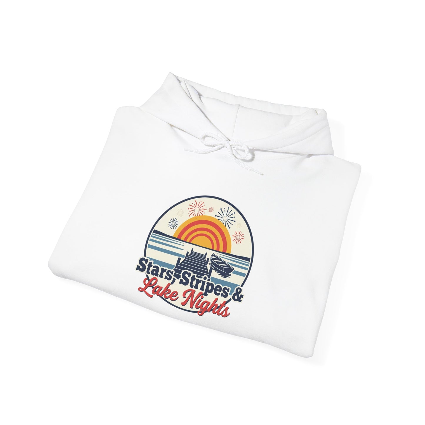 Stars, Stripes, & Lake Nights Heavy Blend™ Hooded Sweatshirt