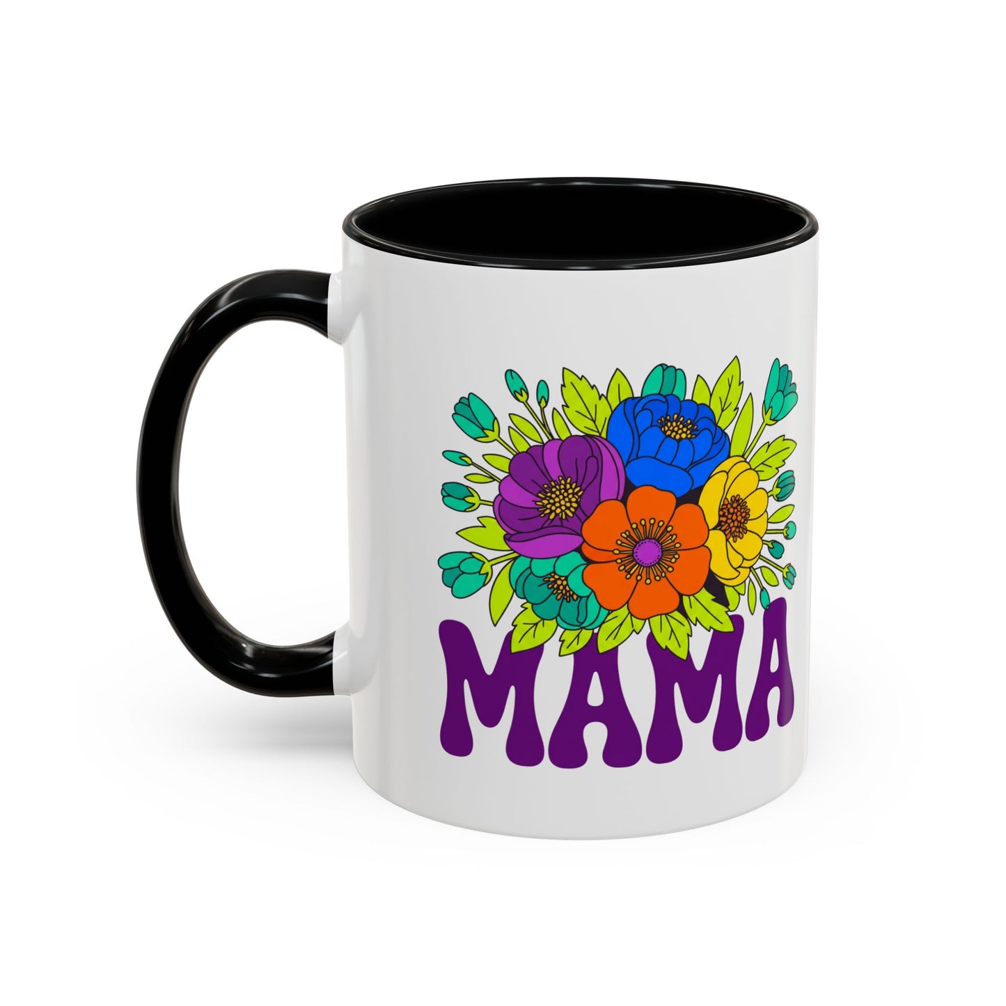Mama Floral Coffee Mug Accent 11/15oz