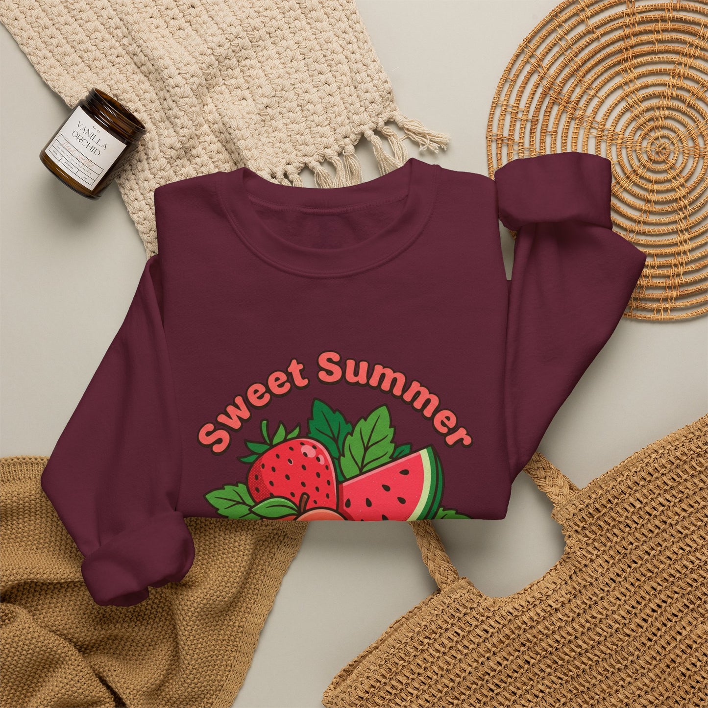 Sweet Summer Freshly Picked Unisex Heavy Blend™ Crewneck Sweatshirt