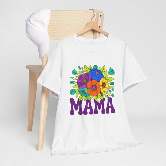 Mama Floral T-Shirt Feminine Floral Mother Tee for Mom Gifts