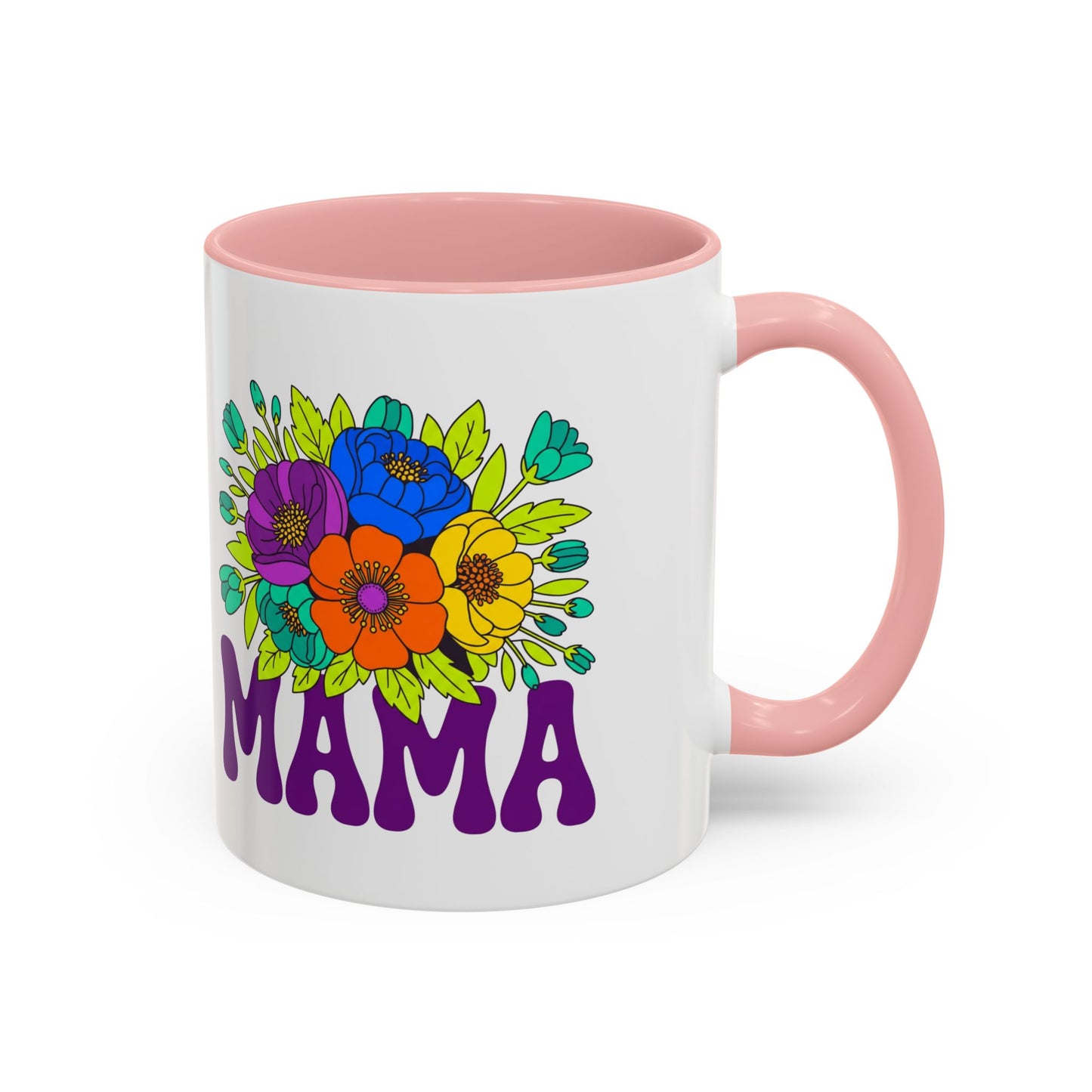 Mama Floral Coffee Mug Accent 11/15oz