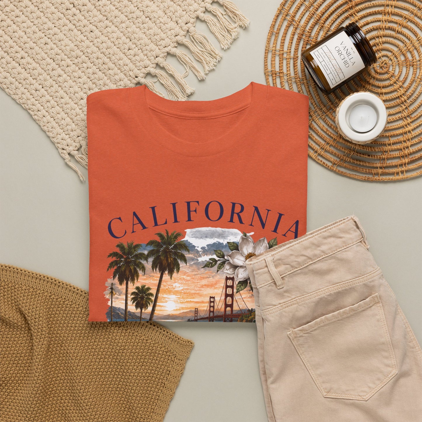 California Vintage Surf T-Shirt — Coastal Sunset Beach Tee