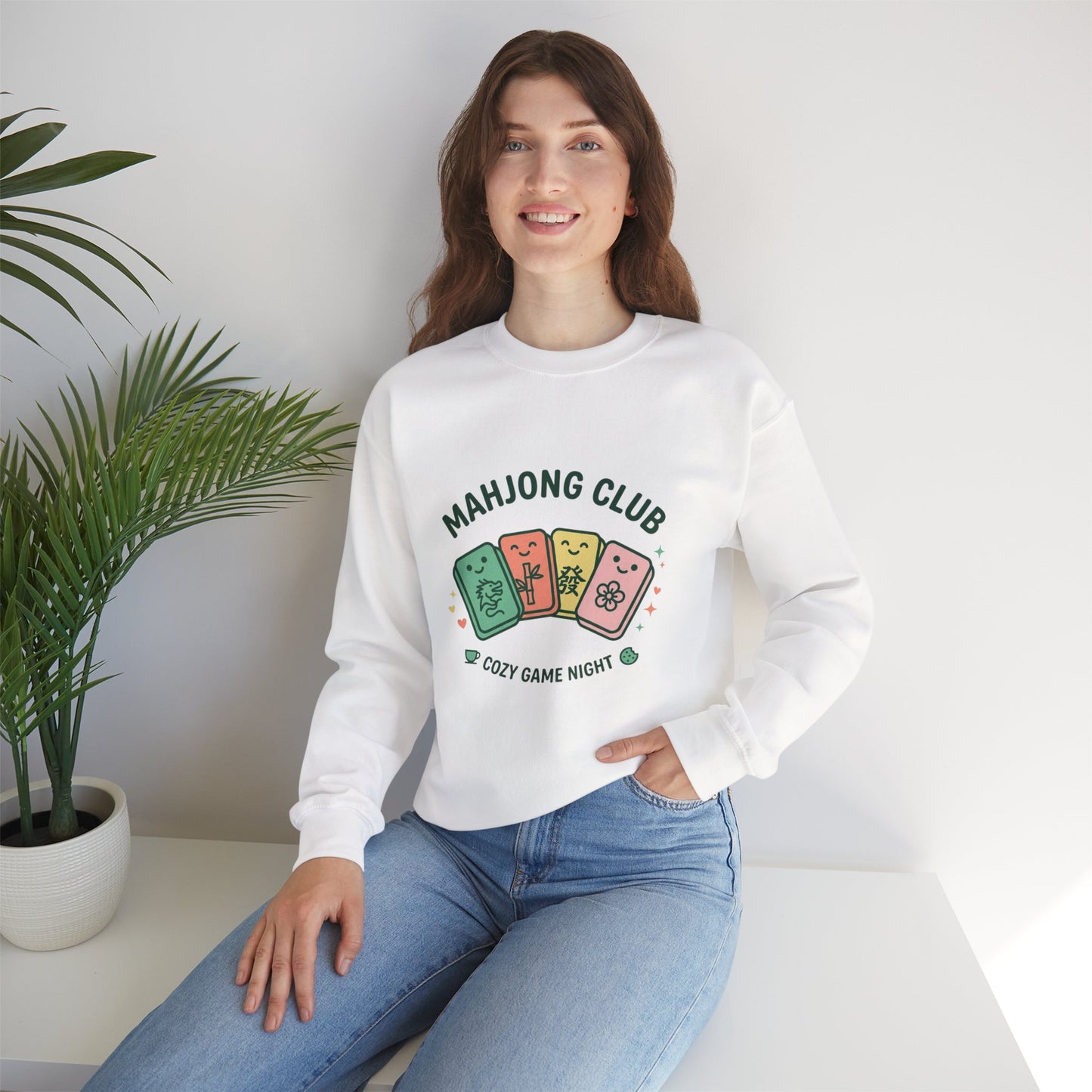 Mahjong Club Heavy Blend™ Crewneck Sweatshirt