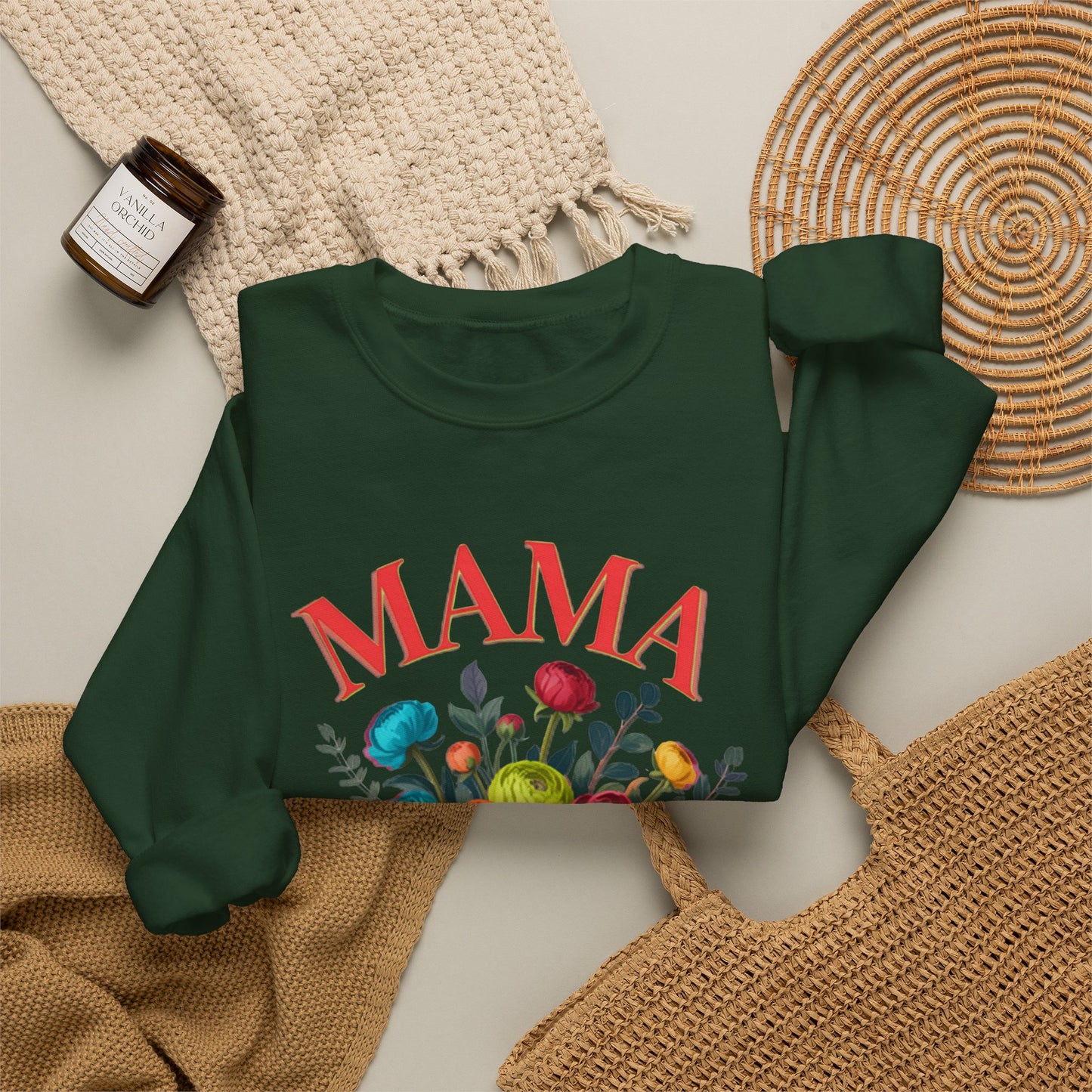 Mama Floral Sweatshirt Cozy Mother’s Day Crewneck