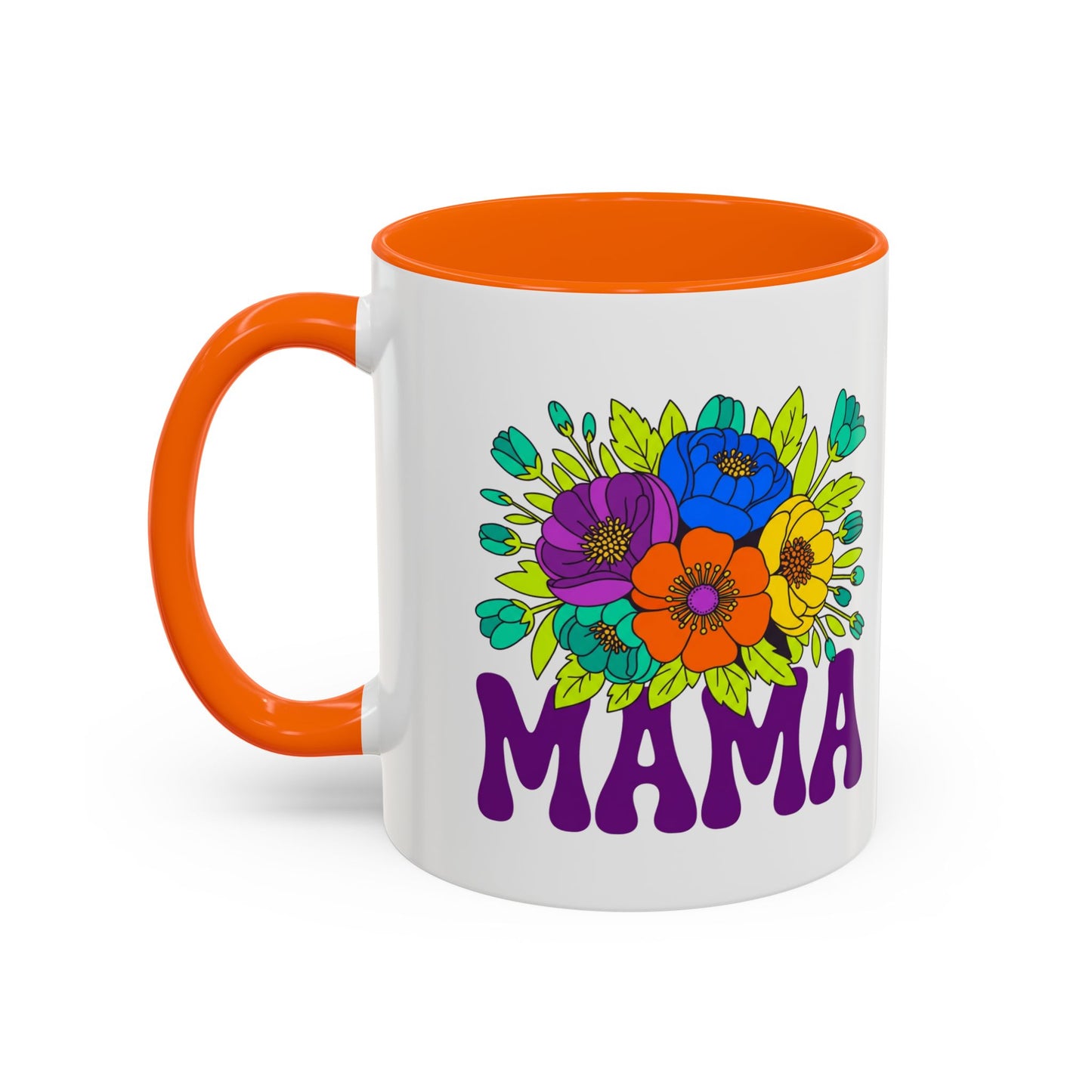 Mama Floral Coffee Mug Accent 11/15oz
