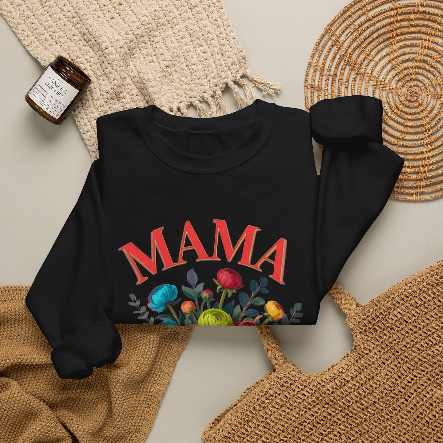 Mama Floral Sweatshirt Cozy Mother’s Day Crewneck