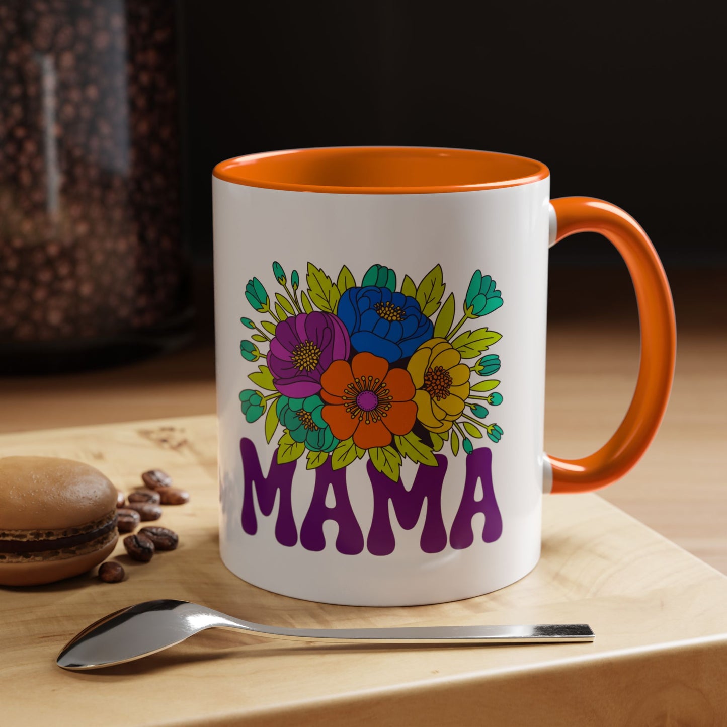 Mama Floral Coffee Mug Accent 11/15oz