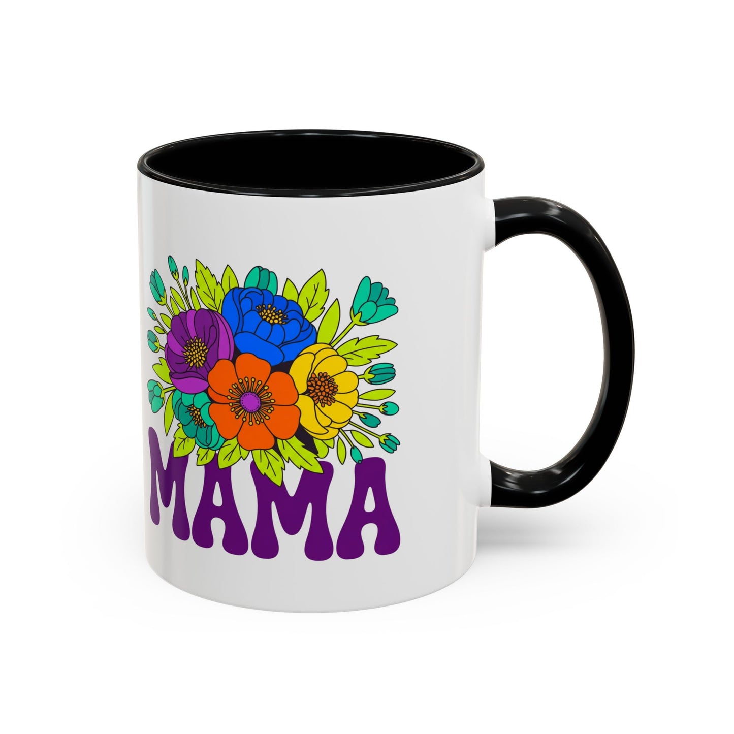 Mama Floral Coffee Mug Accent 11/15oz
