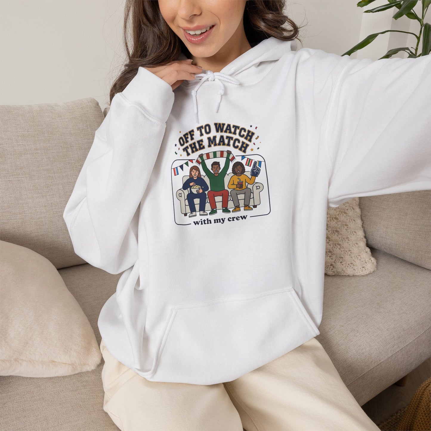 Off To Watch The Match Heavy Blend™ Hooded Sweatshirt