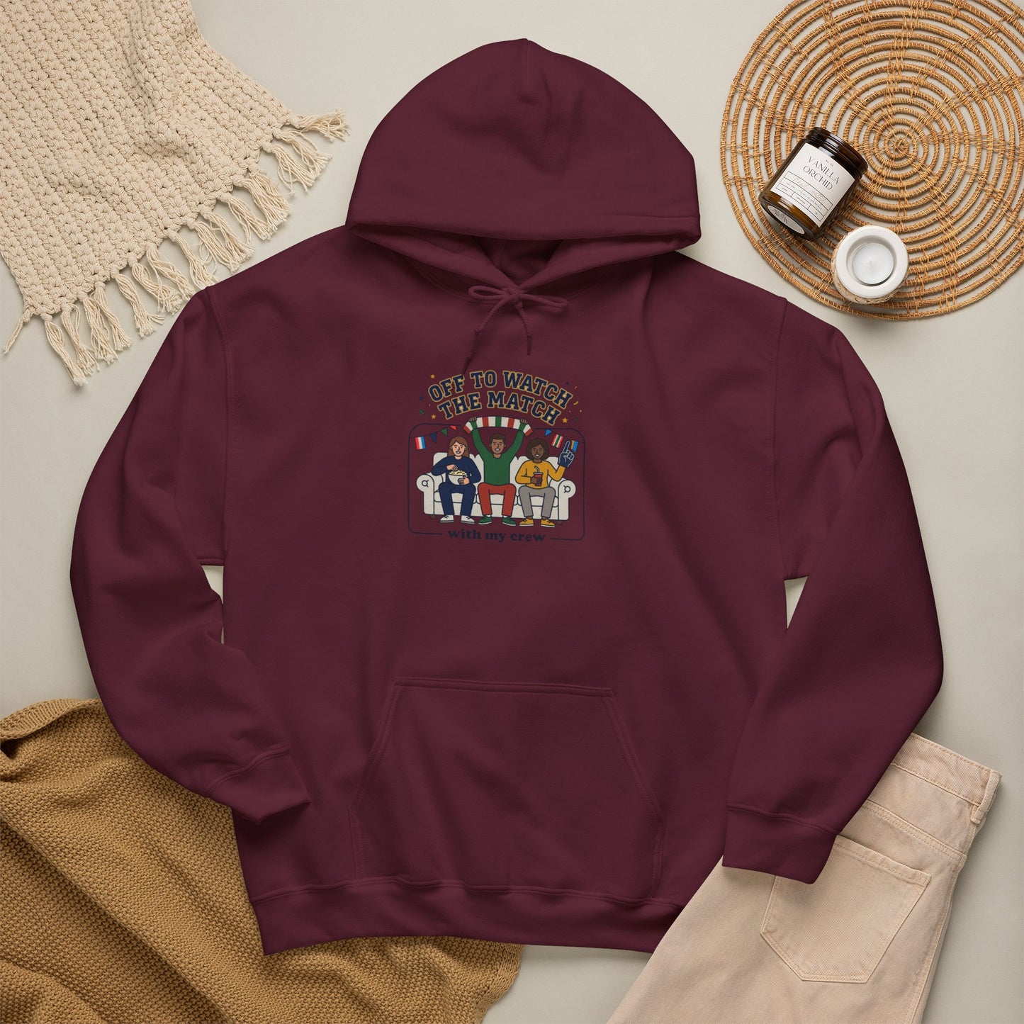 Off To Watch The Match Heavy Blend™ Hooded Sweatshirt